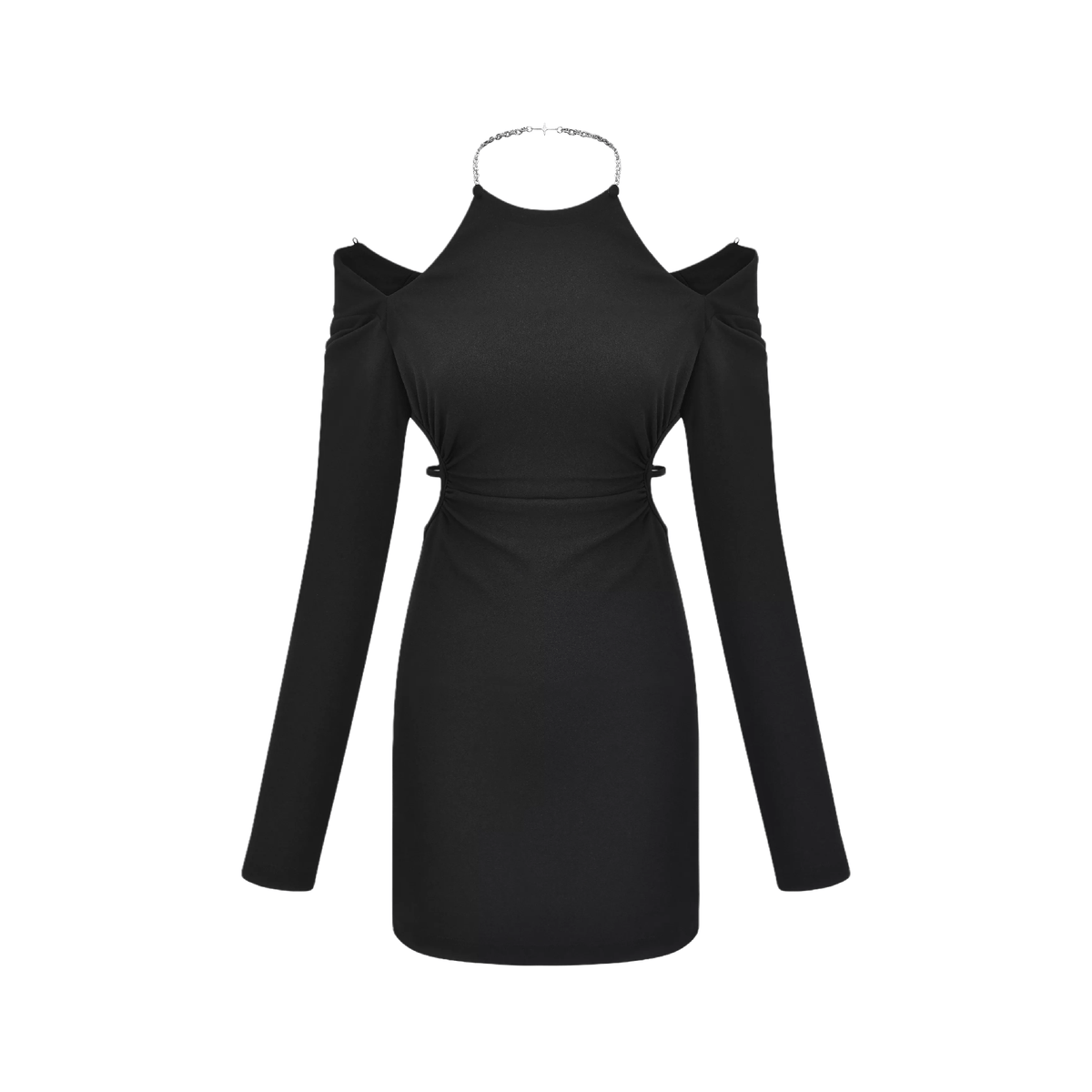Next Level-off-shoulder waist cut-out dress