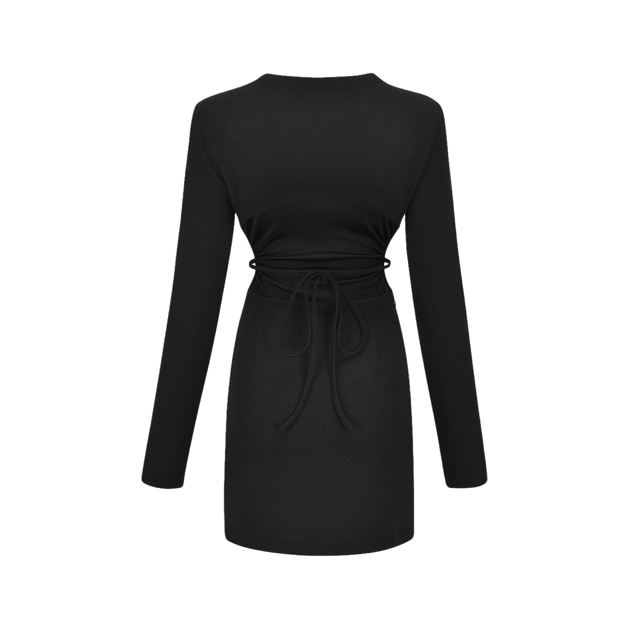 Next Level-off-shoulder waist cut-out dress (Final Sale-US Only)