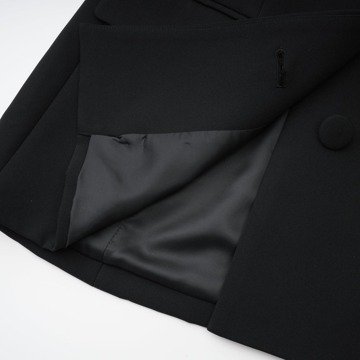 Odette black open-back blazer