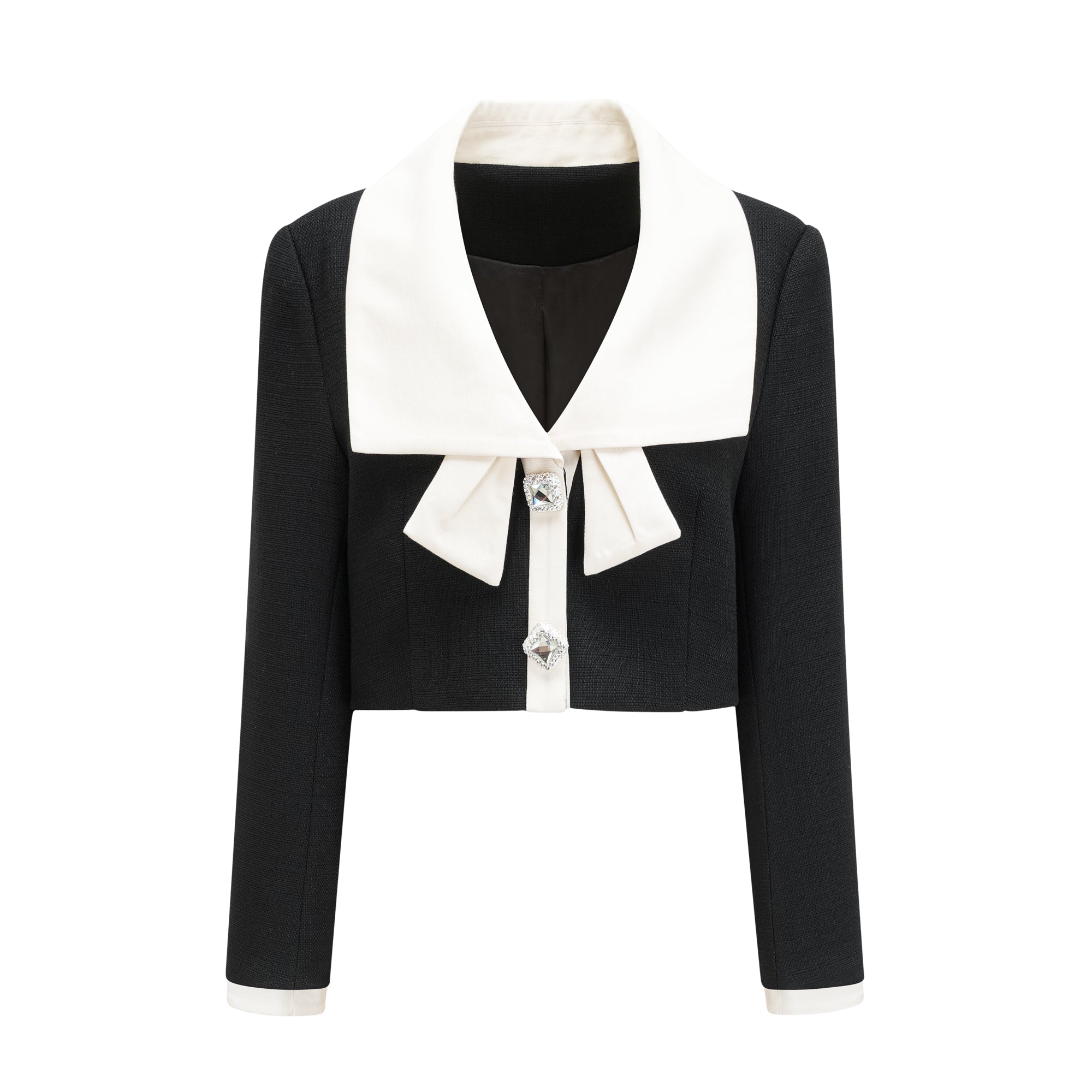 Odile black jacket & skirt matching set