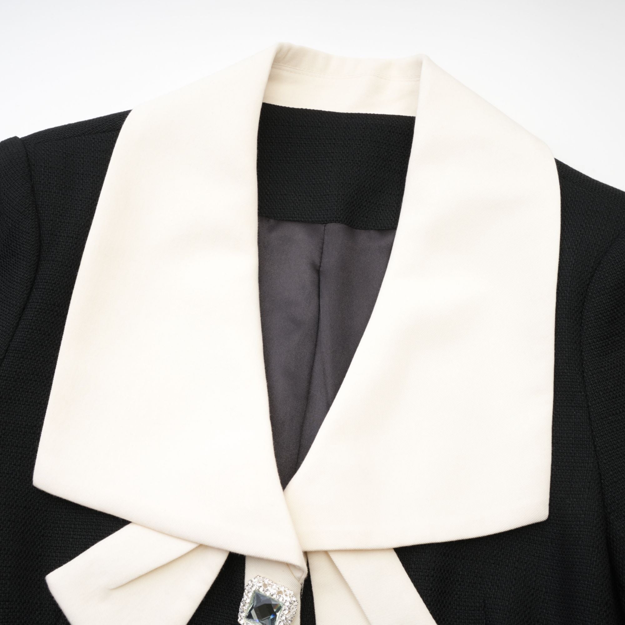 Odile black jacket & skirt matching set
