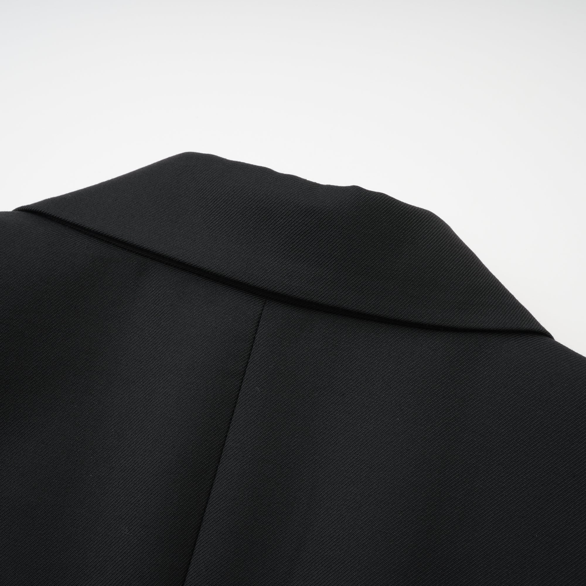 Priscille black double-breasted wool blazer