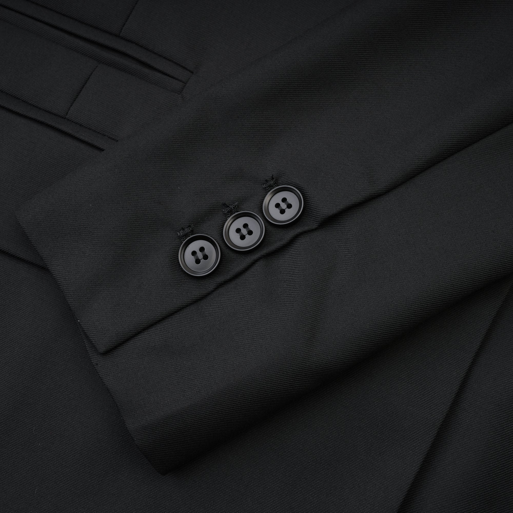 Priscille black double-breasted wool blazer