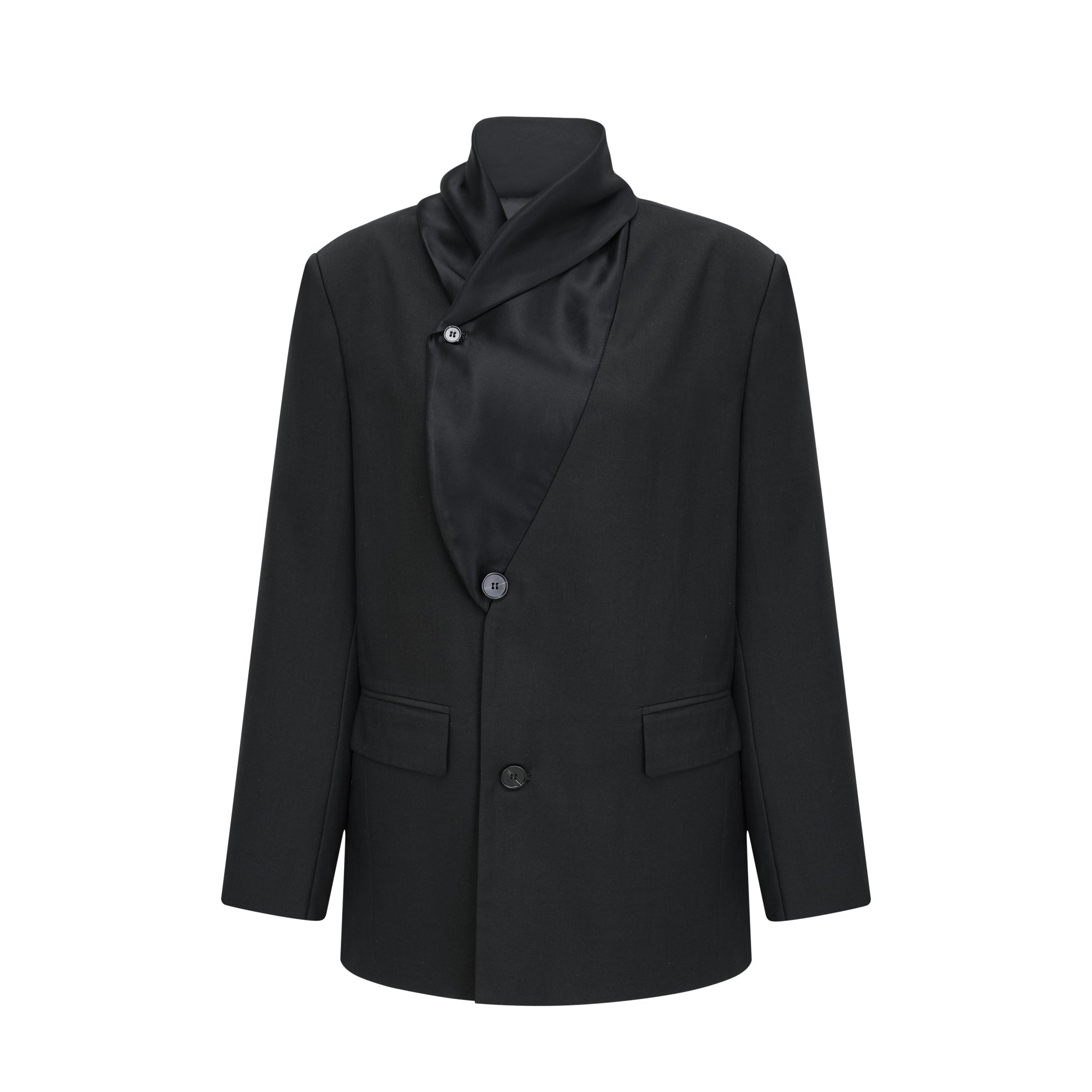 Rosalie shawl-lapel single-breasted blazer