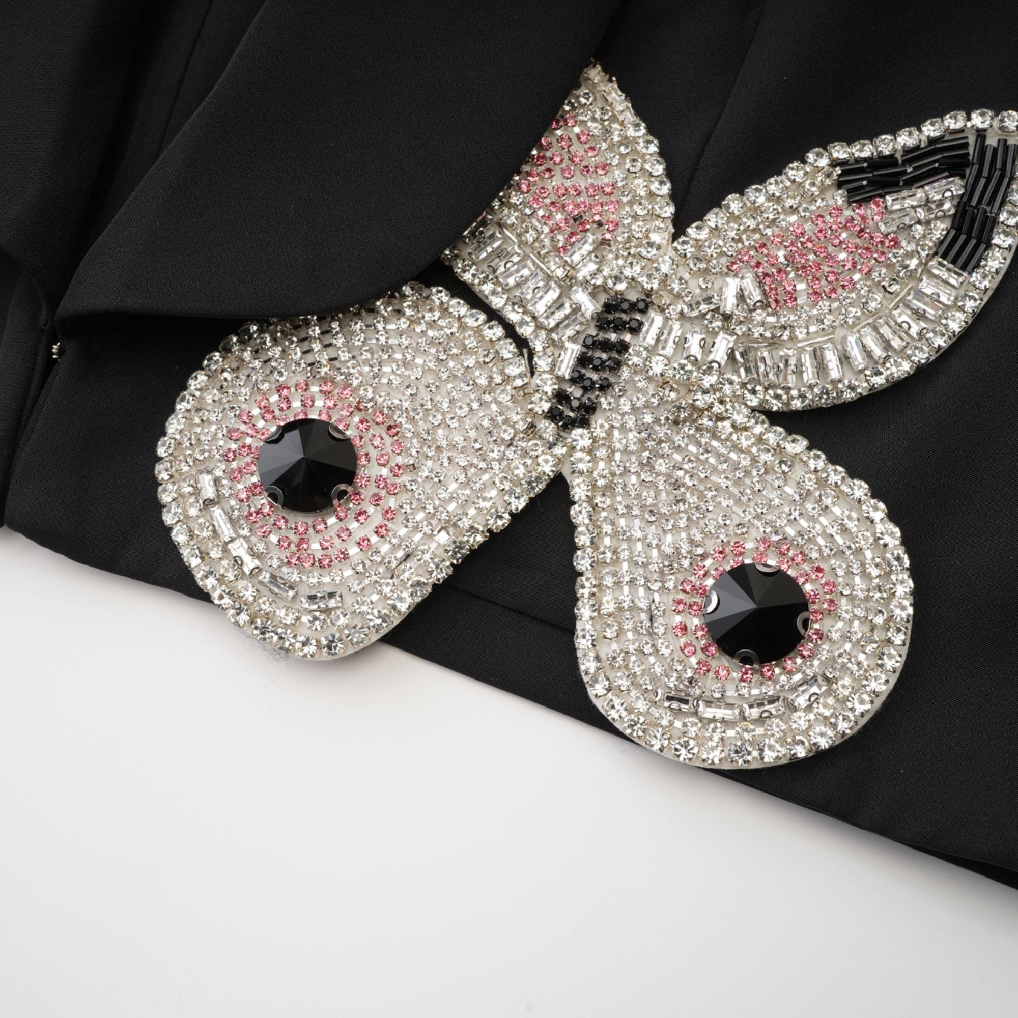 Roxane crystal-embellished jacket & skirt matching set