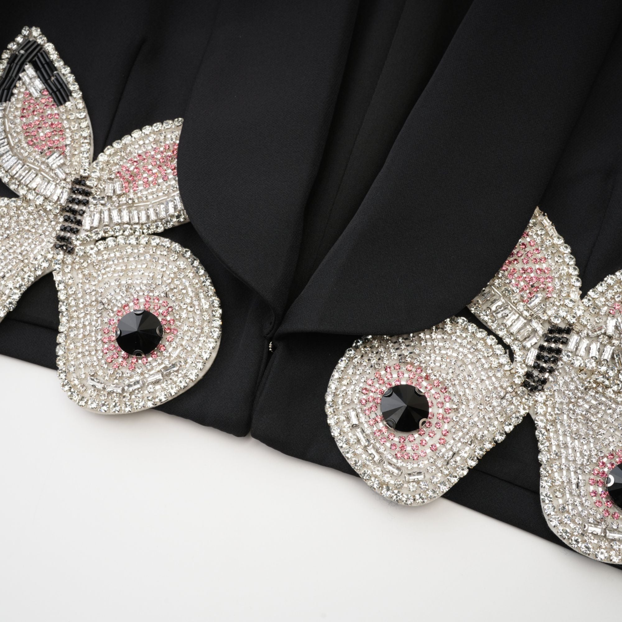 Roxane crystal-embellished jacket & skirt matching set