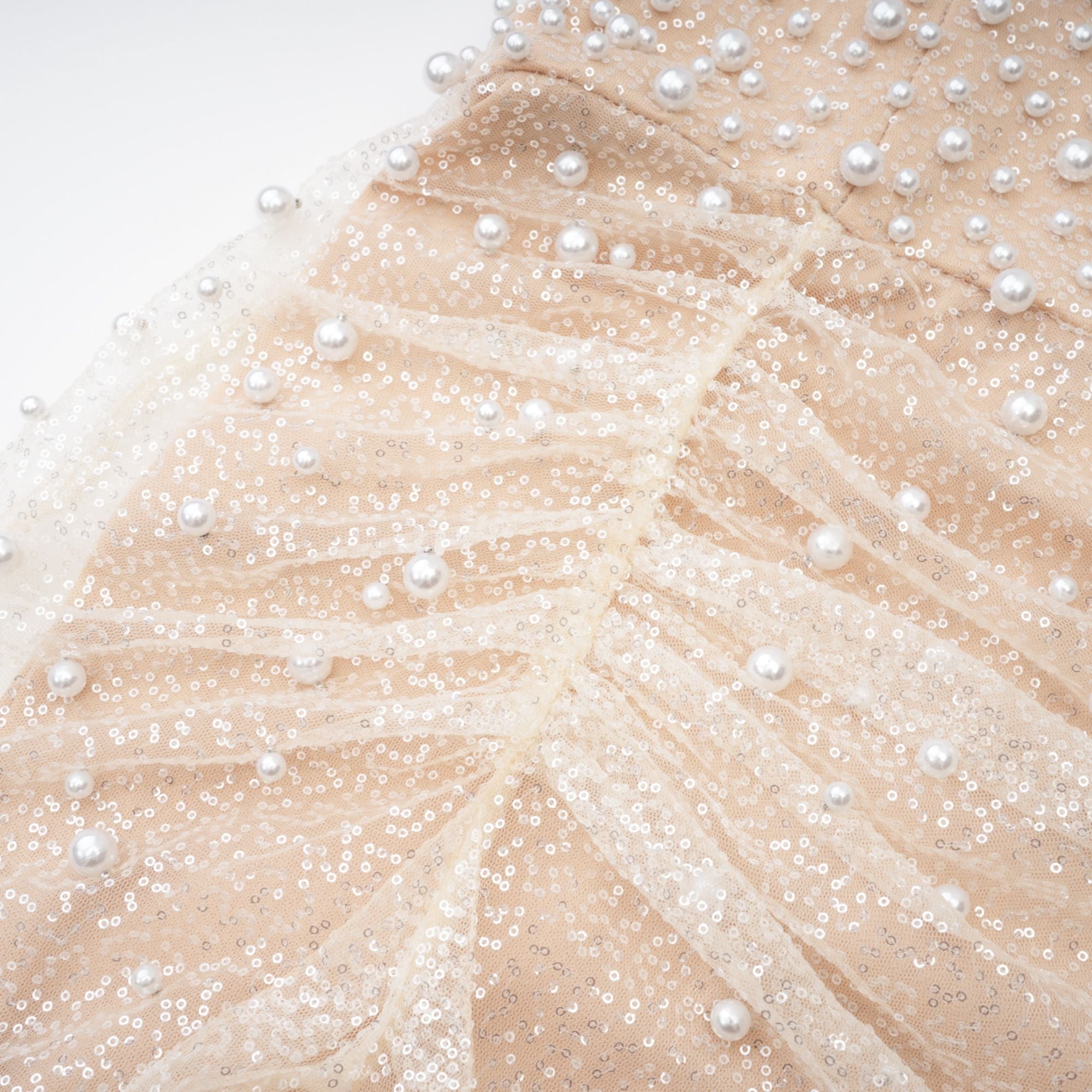 Sabine Faux Pearl Embellished Maxi Dress (Final Sale-US Only)