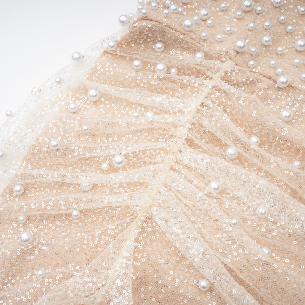 Sabine Faux Pearl Embellished Maxi Dress (Final Sale-US Only)