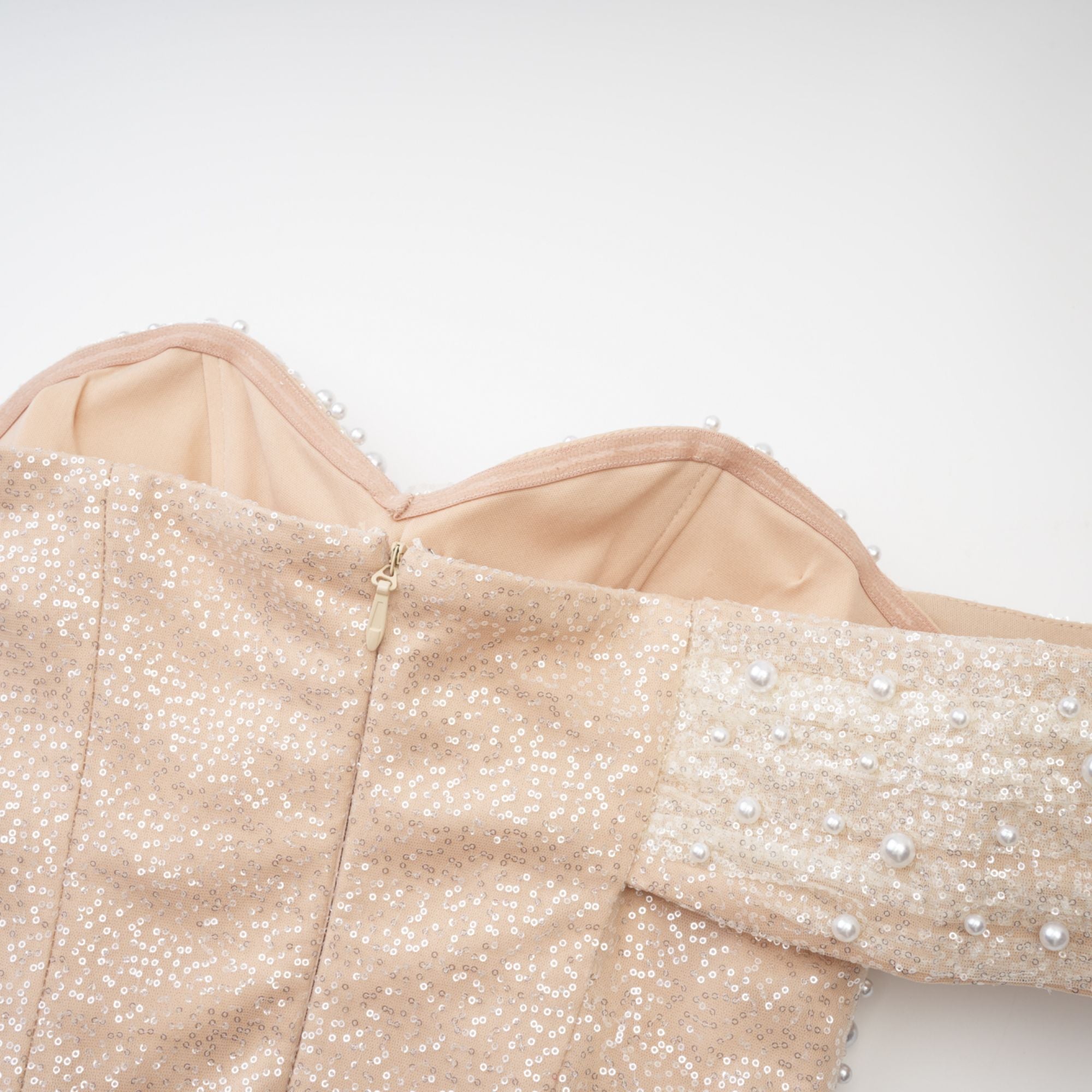 Sabine Faux Pearl Embellished Maxi Dress (Final Sale-US Only)