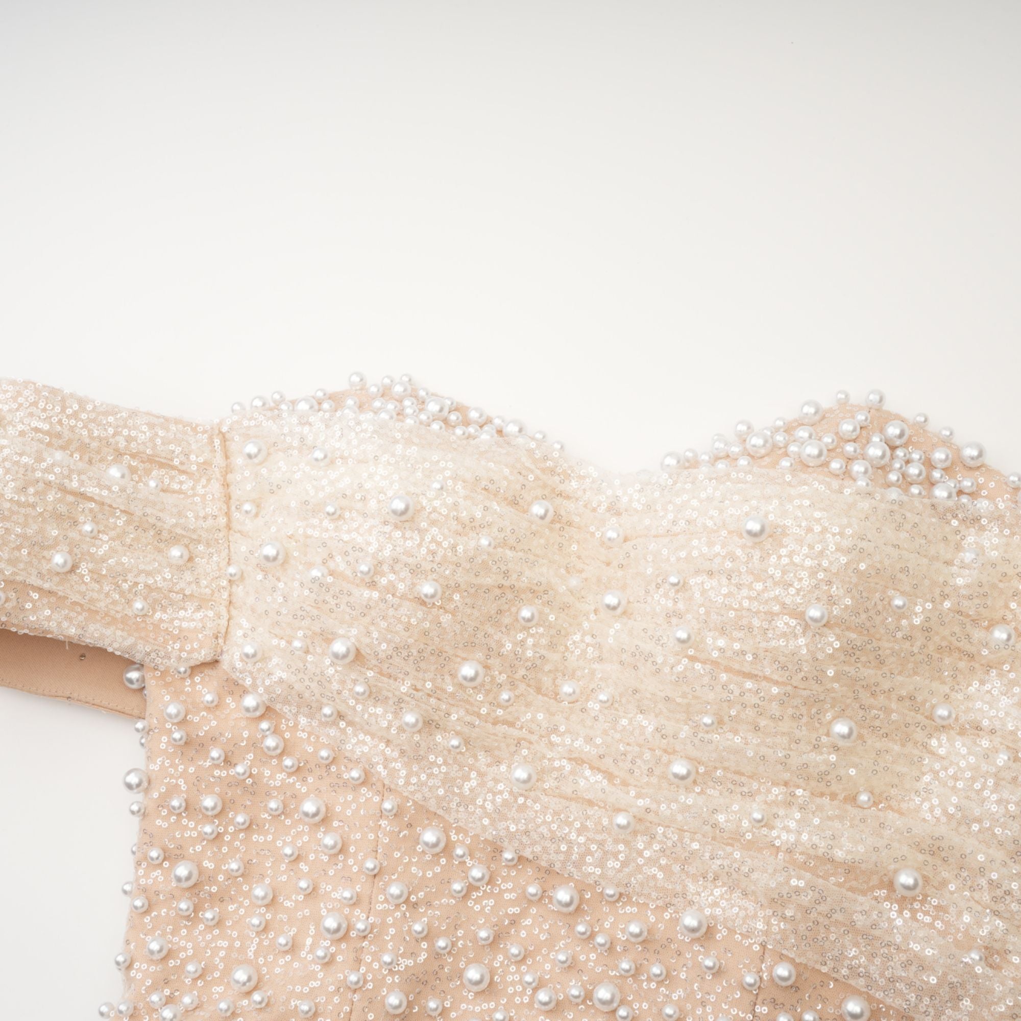 Sabine Faux Pearl Embellished Maxi Dress (Final Sale-US Only)