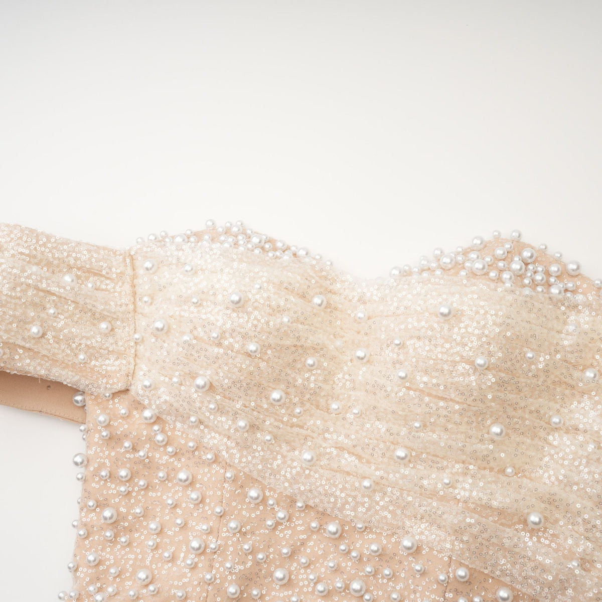 Sabine Faux Pearl Embellished Maxi Dress (Final Sale-US Only)