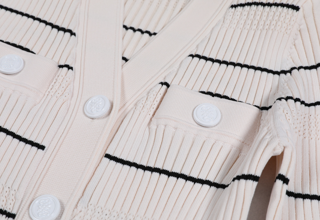 SANDRO SERAPHINA KNIT MIDI DRESS - WHITE