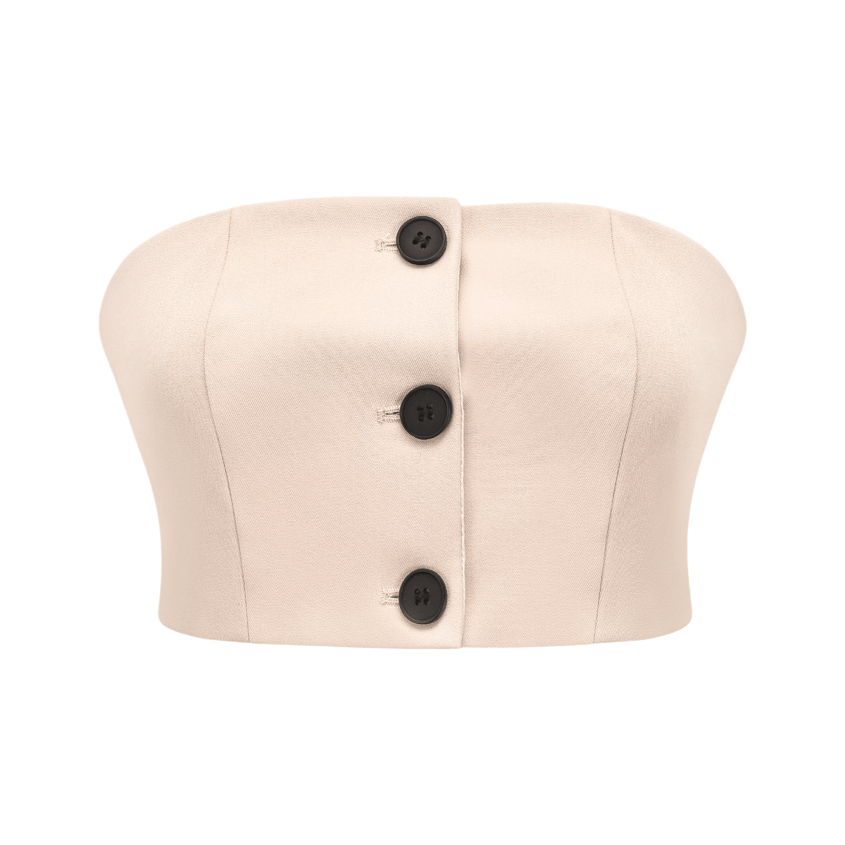 Naomi button-detail crop top