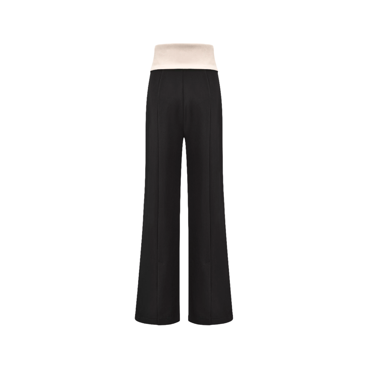 Naomi inside-out contrast-color trousers