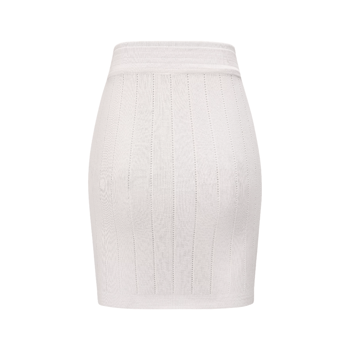 Button detailing knitted top & skirt matching set