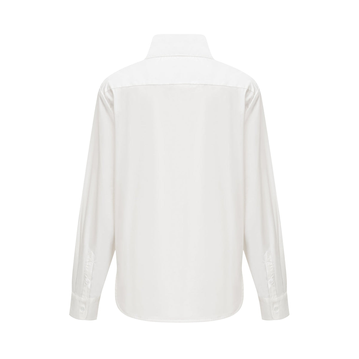Solène white pointed-collar shirt (Final Sale-US Only)