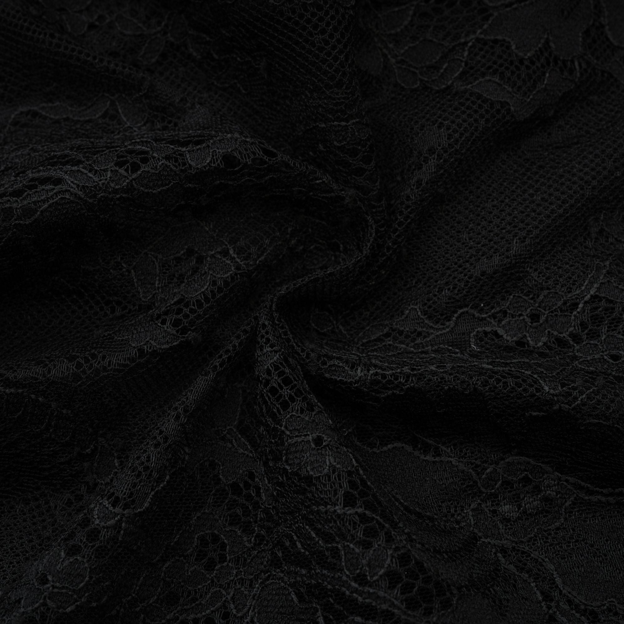 Sylvie black faux-pearl embellished mini dress