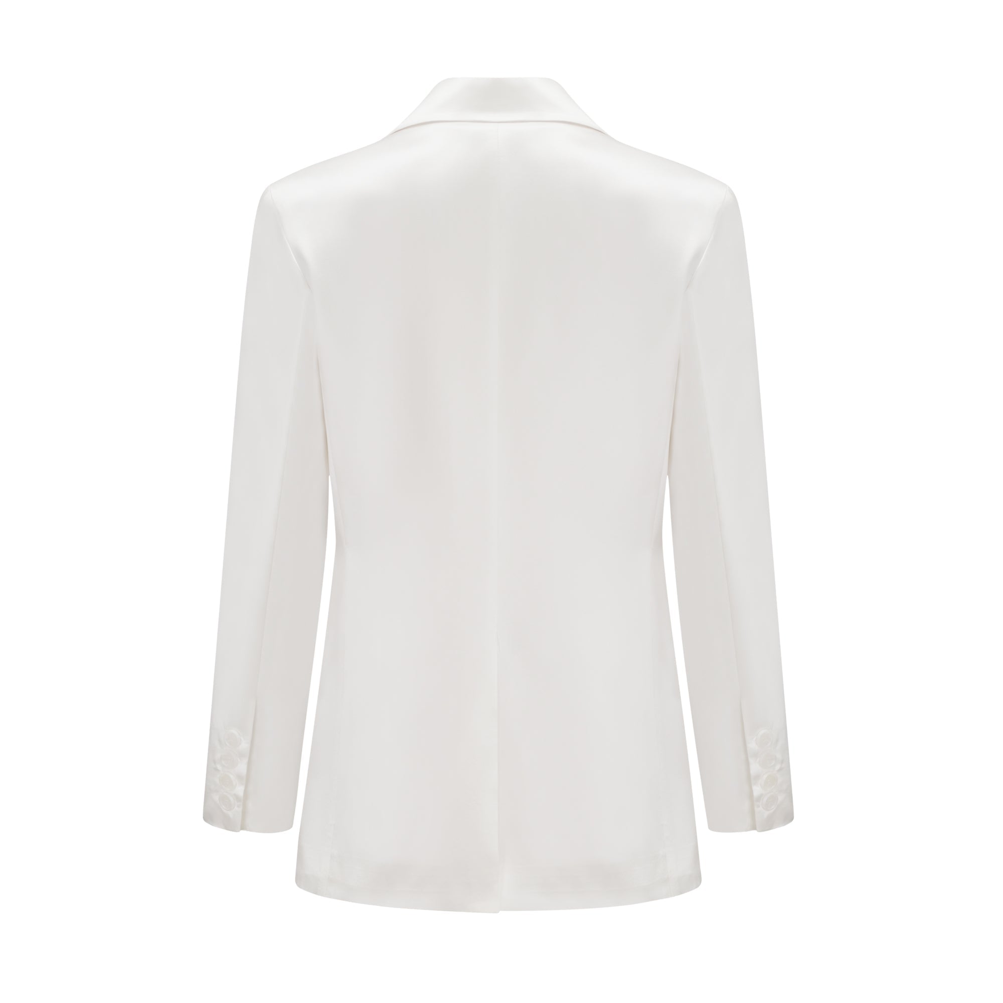 Sylvie white double-breasted blazer - White