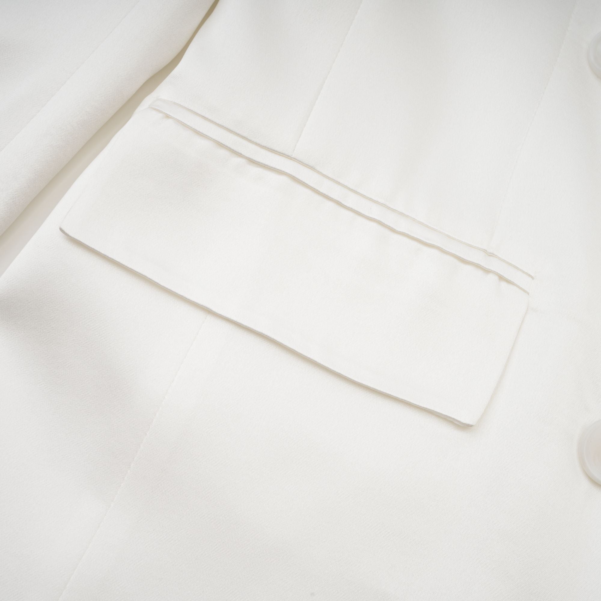 Sylvie white double-breasted blazer