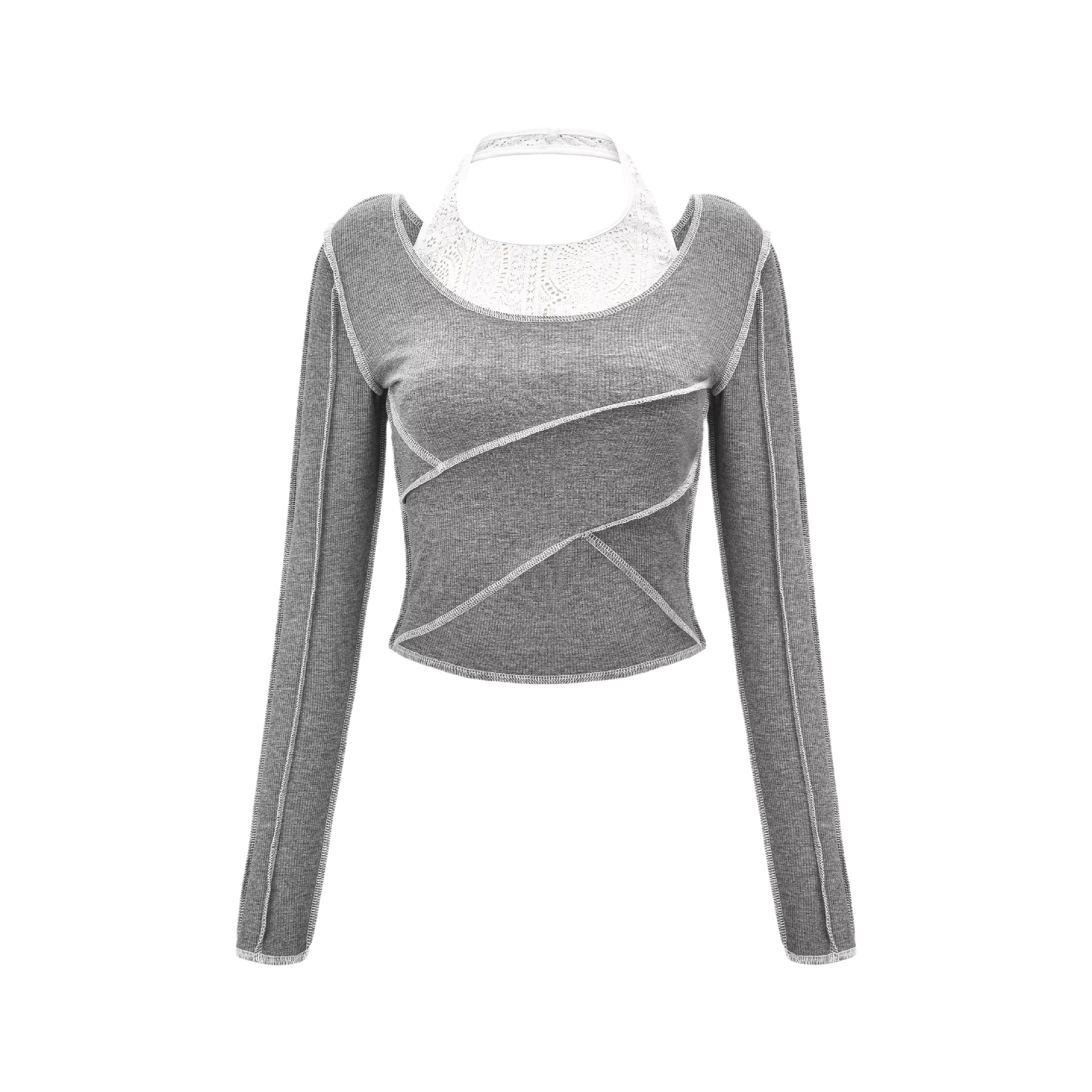 Tova halterneck cropped sweatshirt