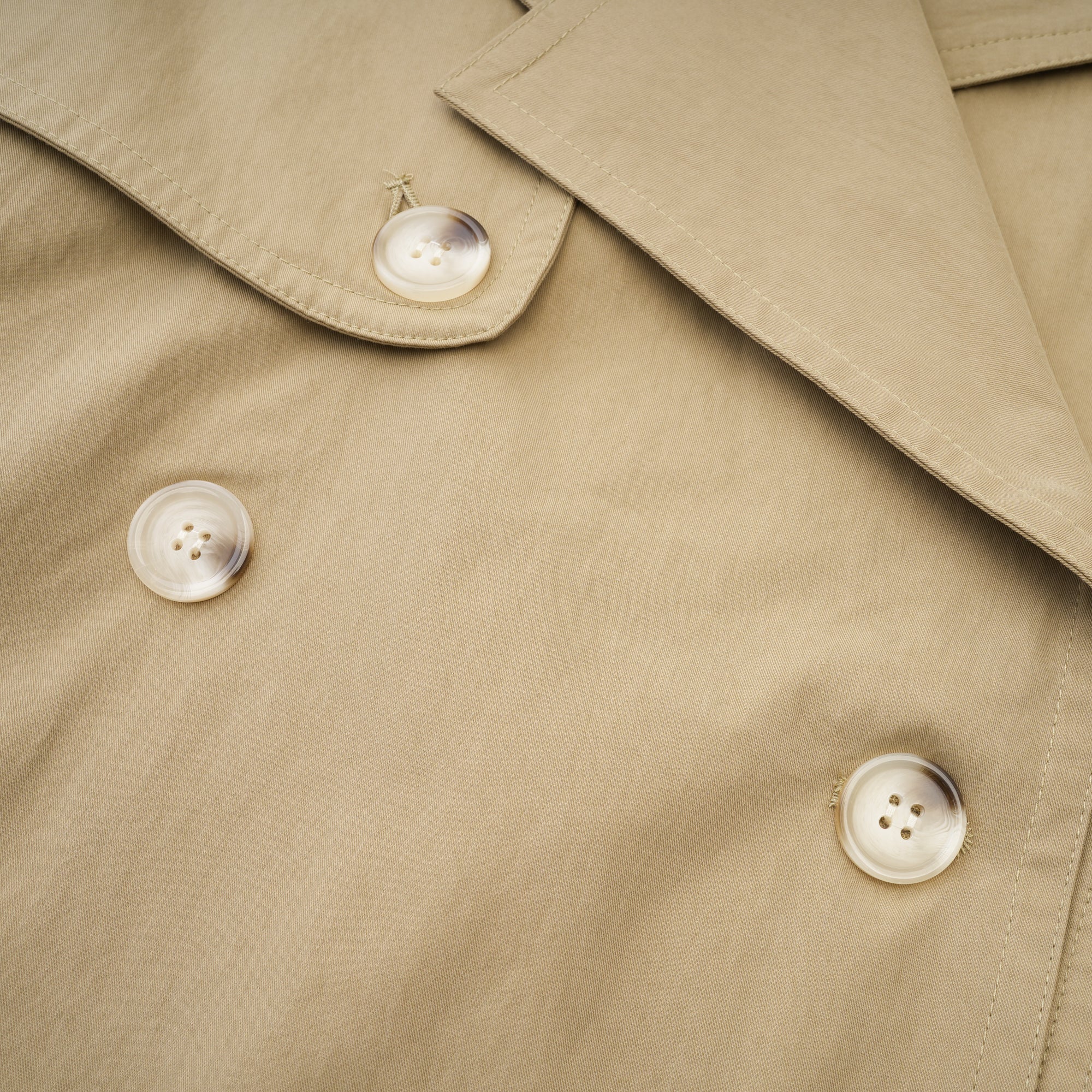 Justine belted-waist trench coat