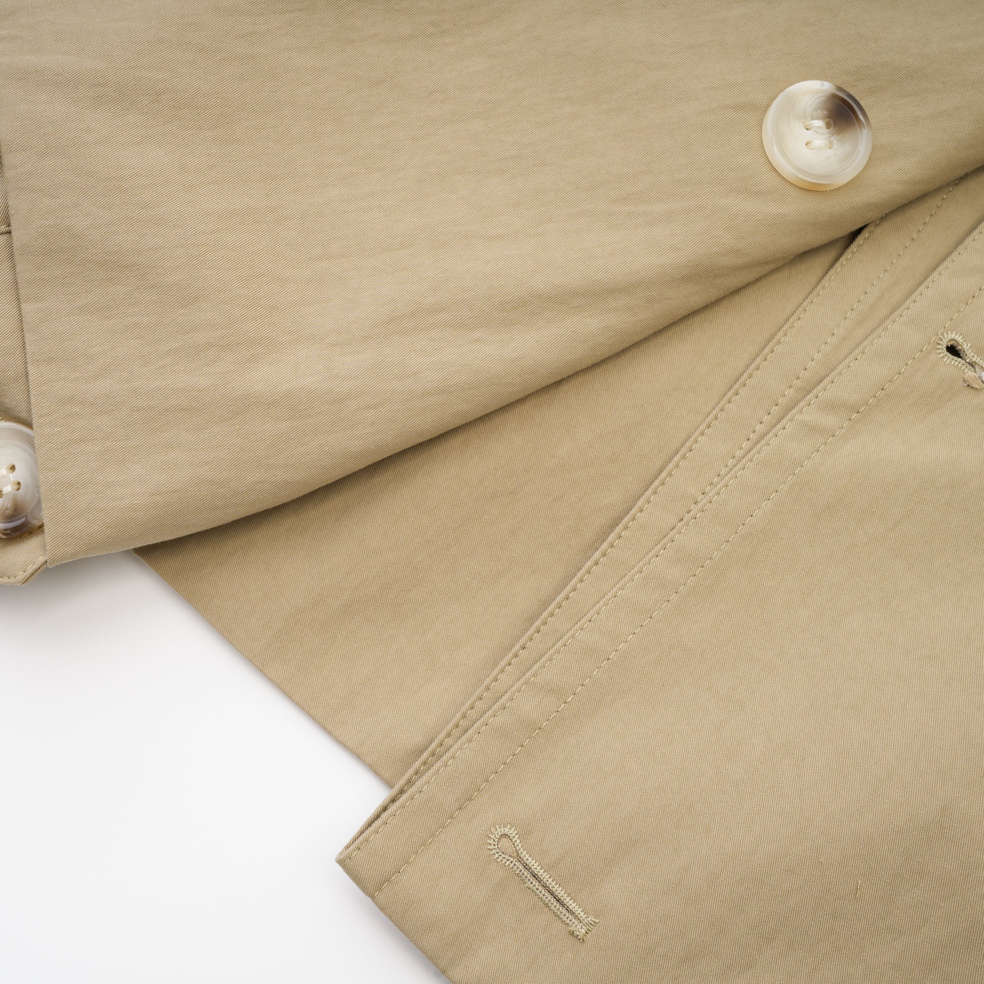 Justine belted-waist trench coat