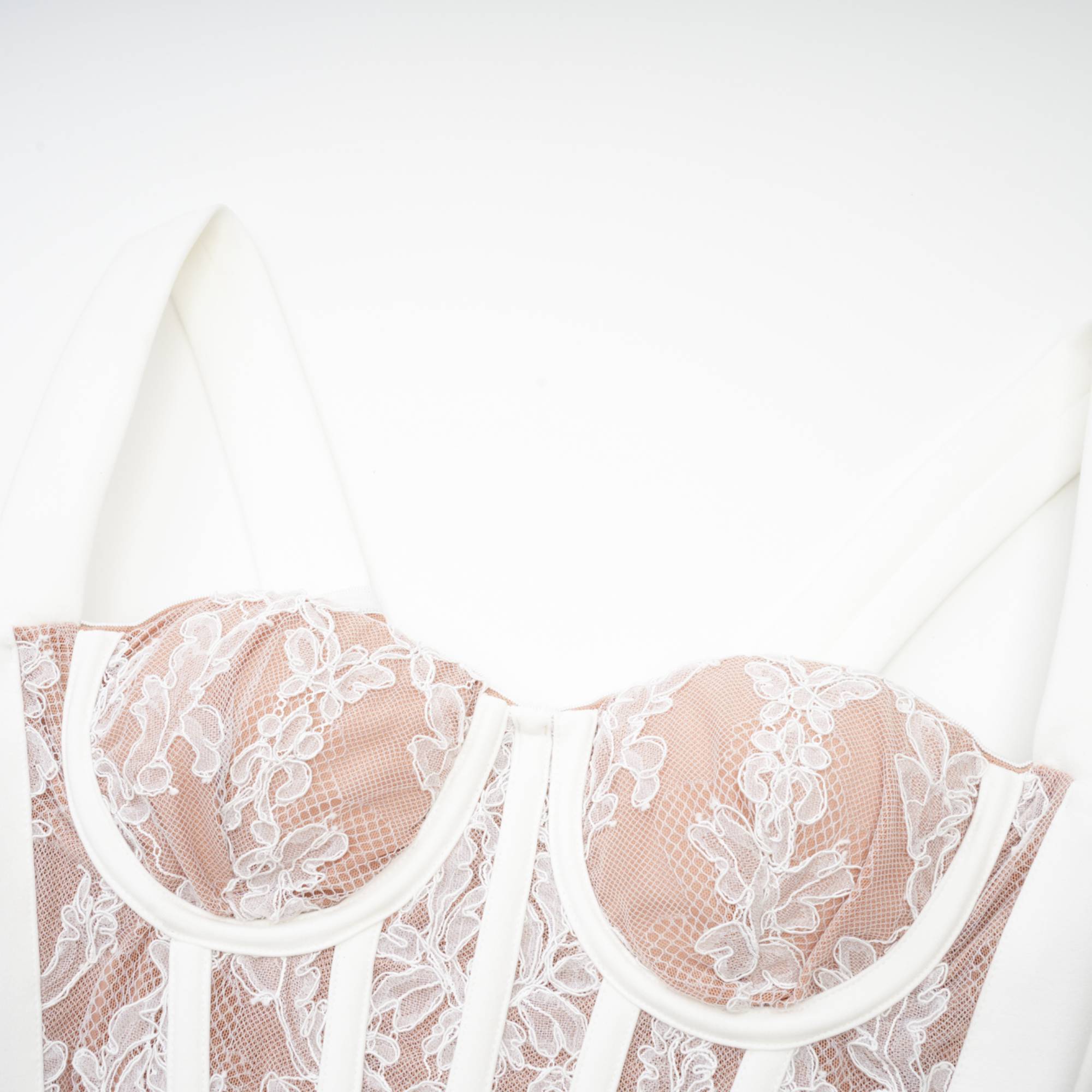 Titania bustier-style bandage midi dress