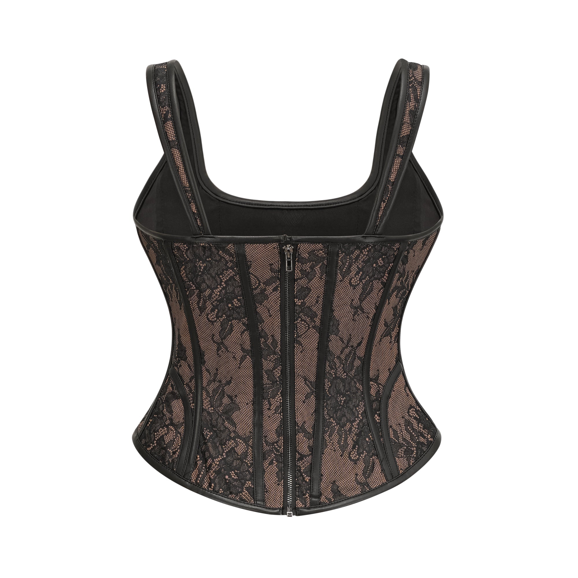Ullrika brown lace vest top (US Only)