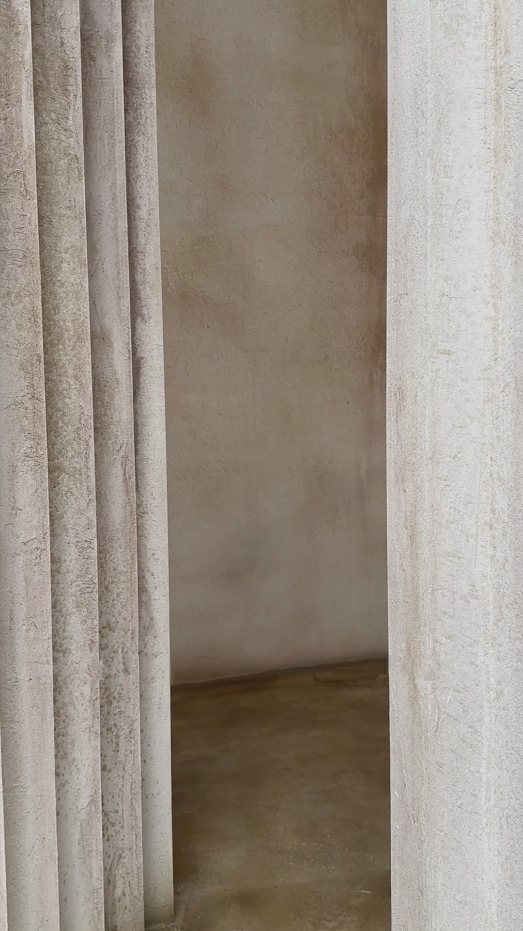 uranie neutral gathered maxi dress