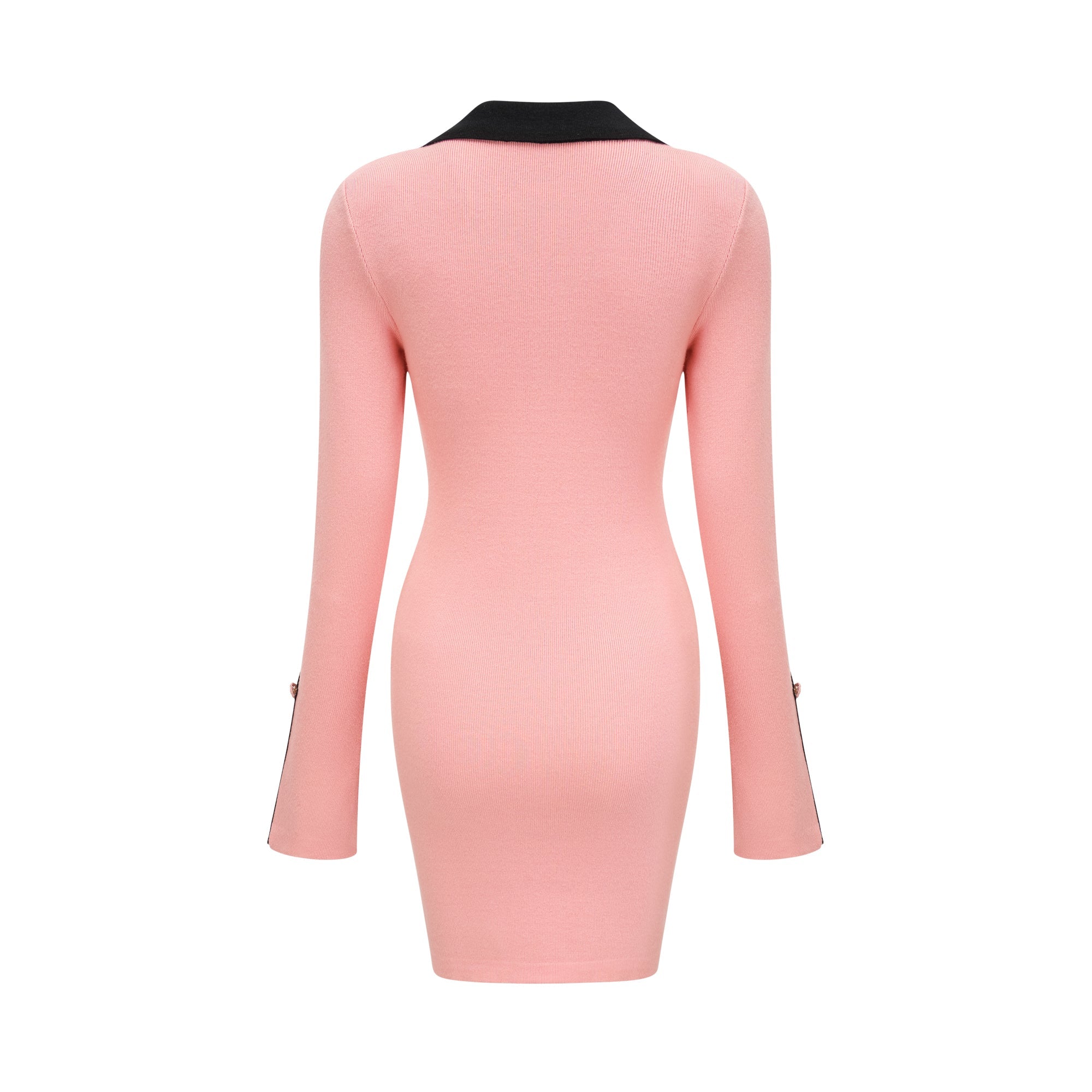 Valérie pink long-sleeved dress