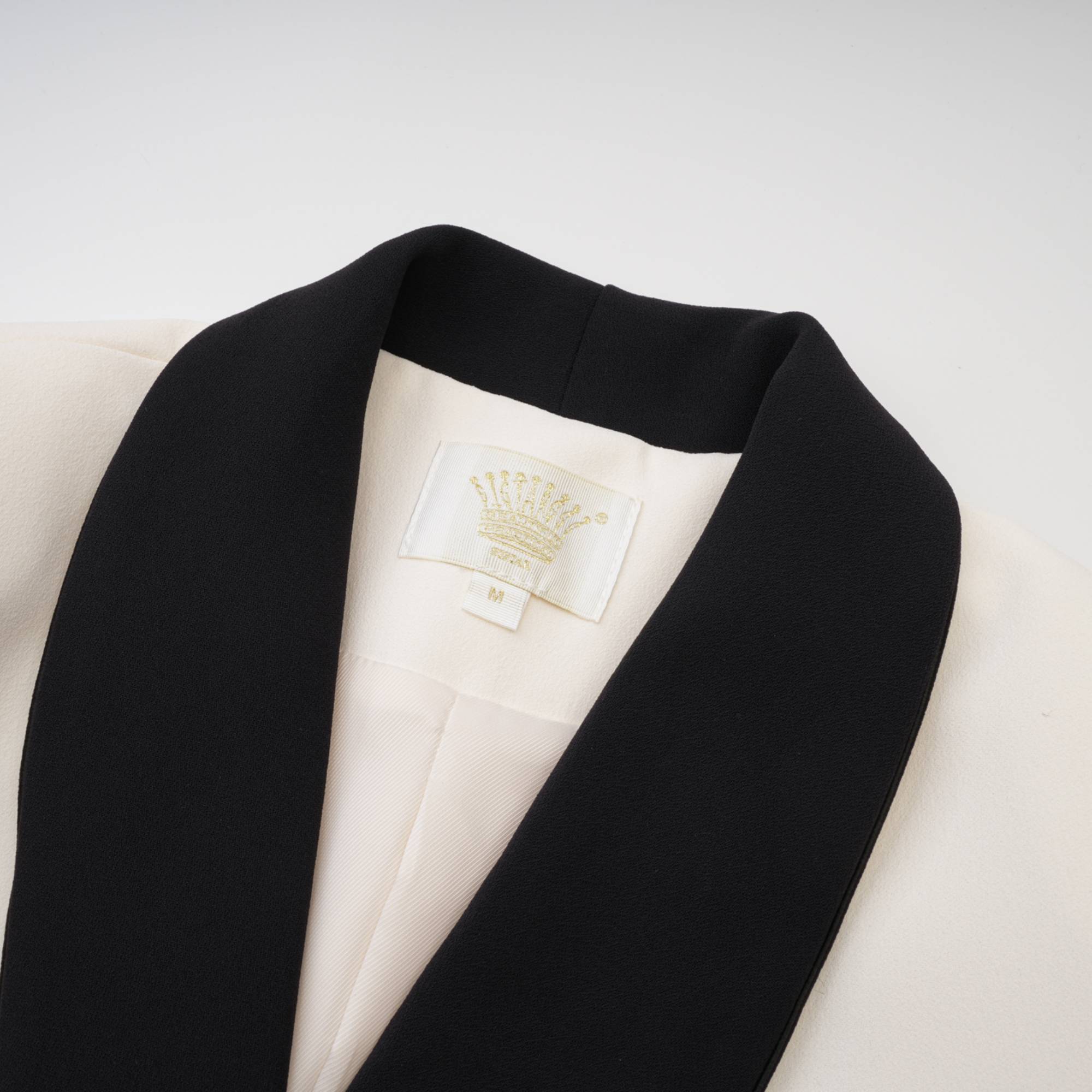 Vespera contrast colours jacket & skirt matching set