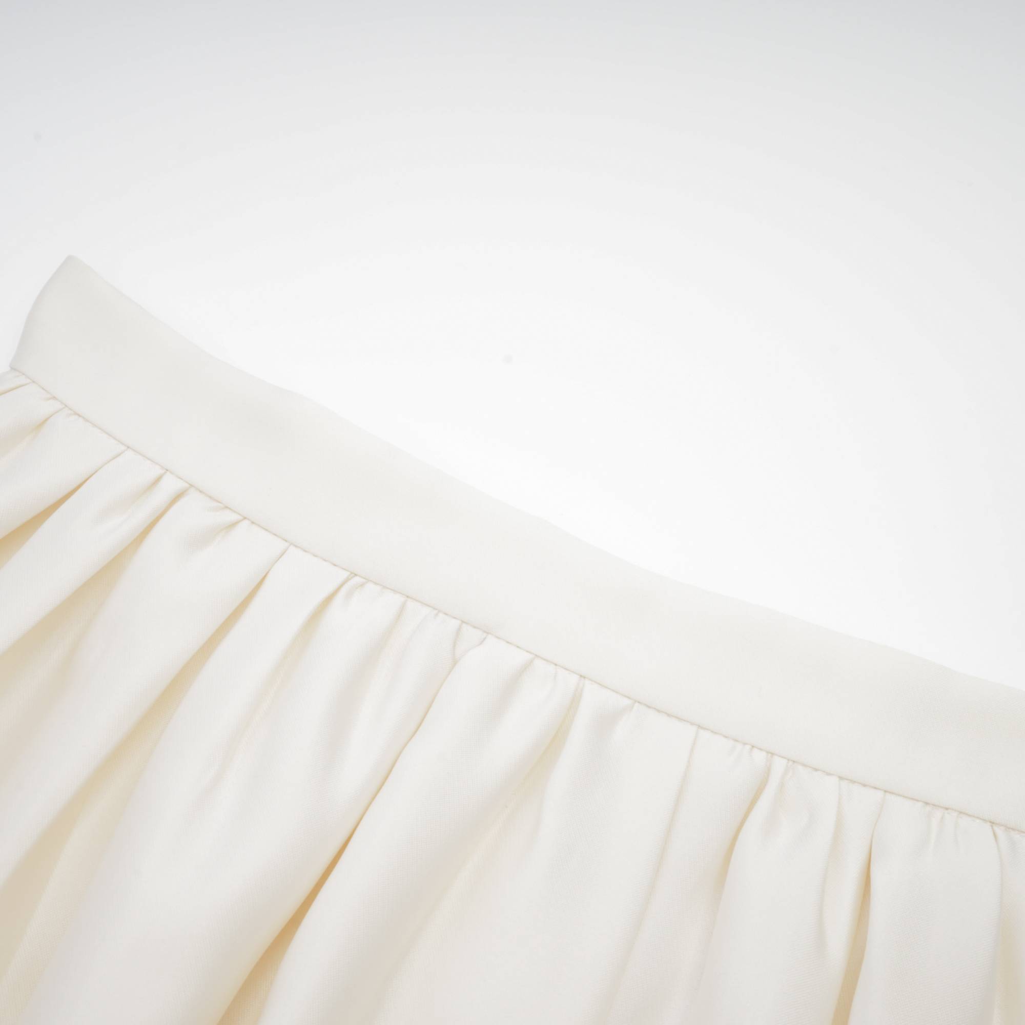 Virginie white flared-hem skirt (US Only)