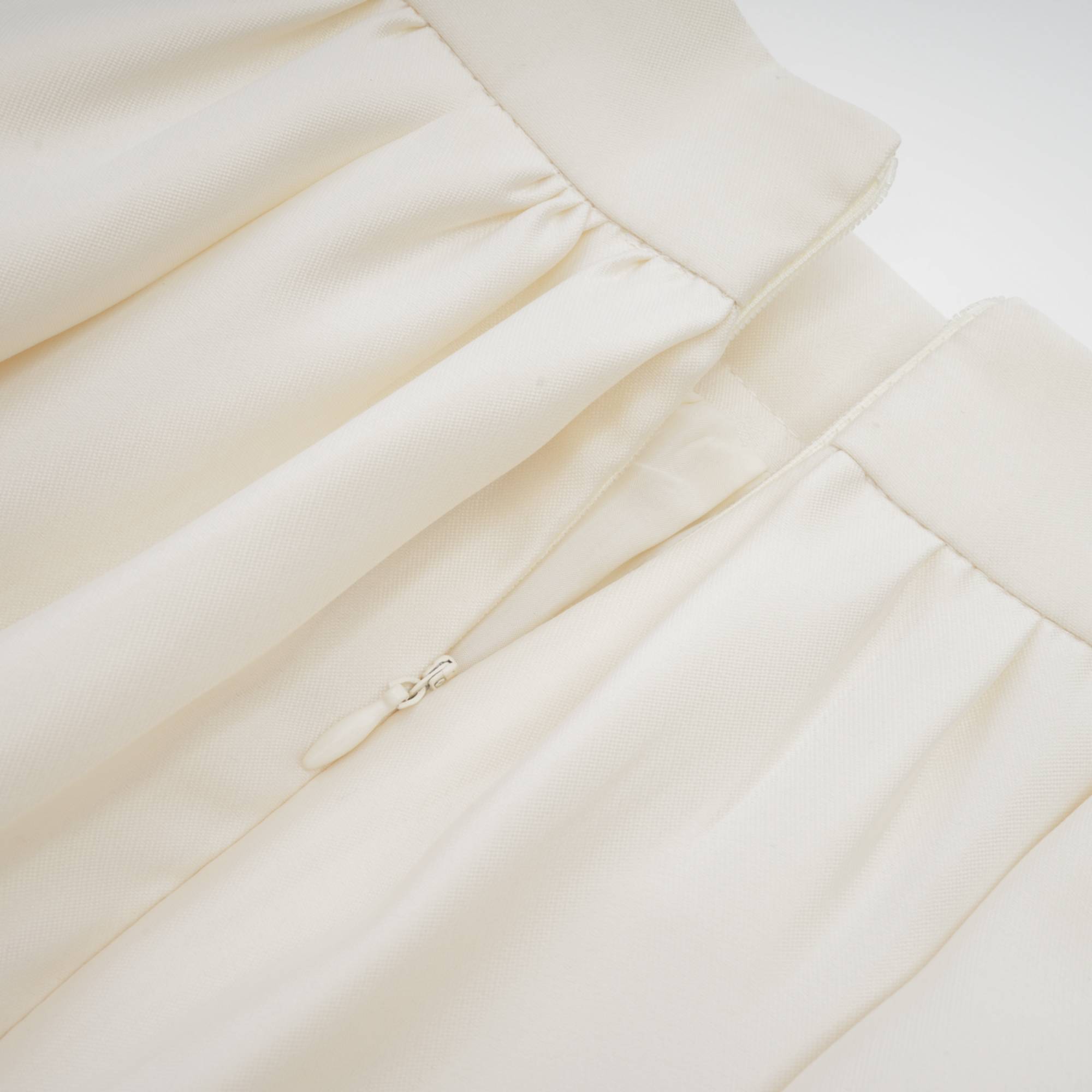 Virginie white flared-hem skirt (US Only)