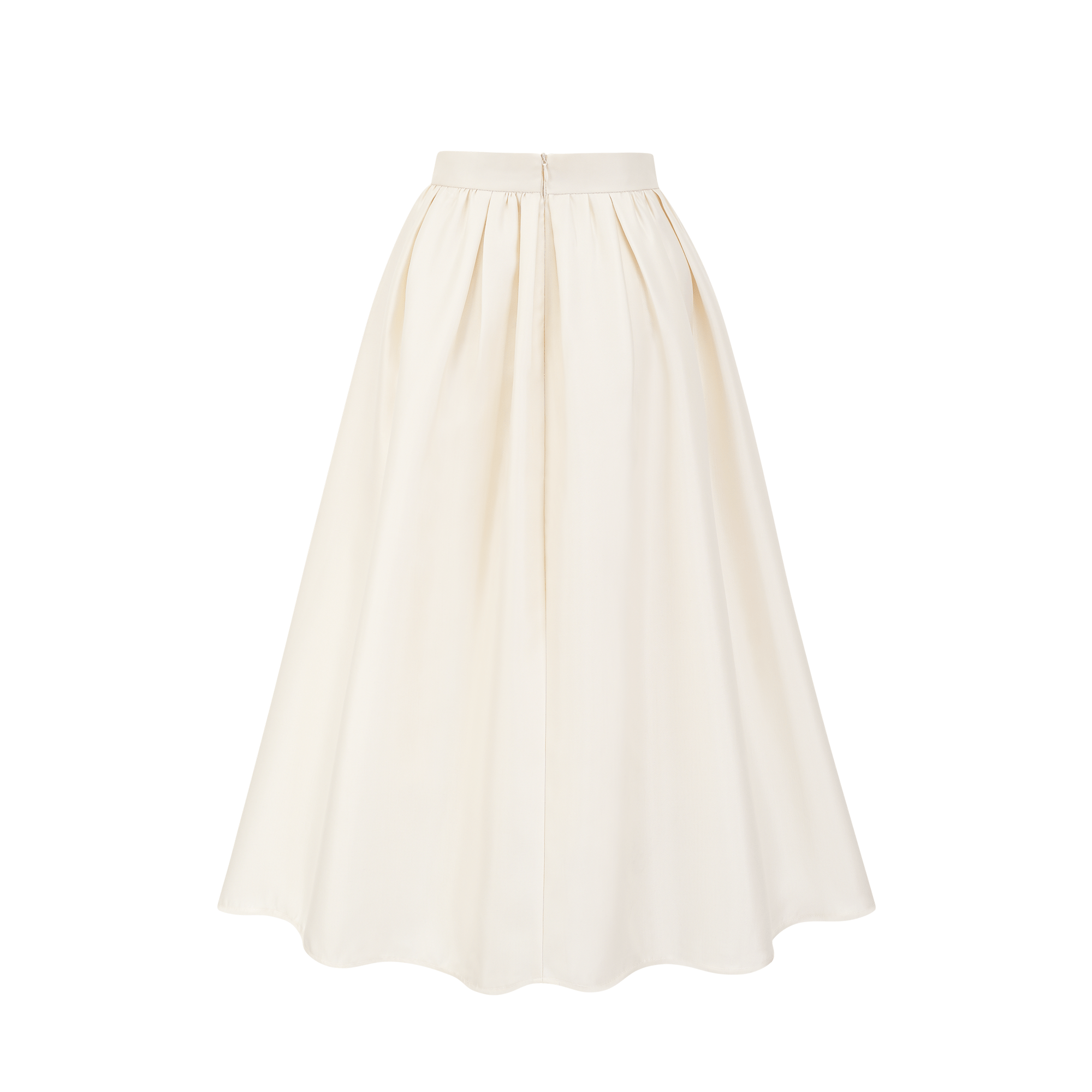 Virginie white flared-hem skirt (US Only)