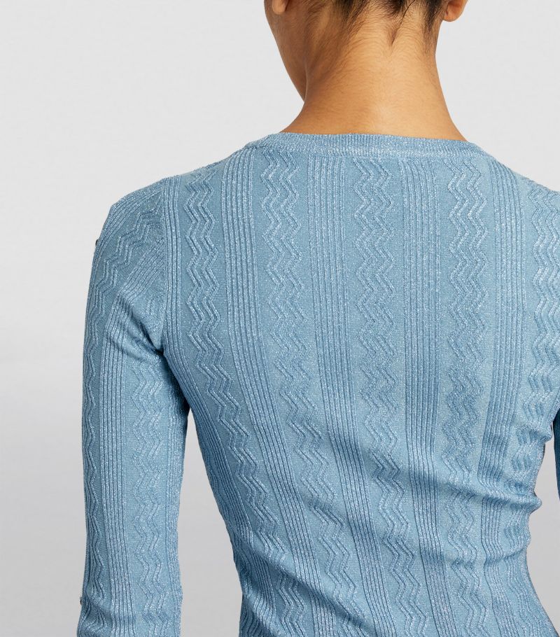 MADDY PARIS Knit Midi Dress - Blue