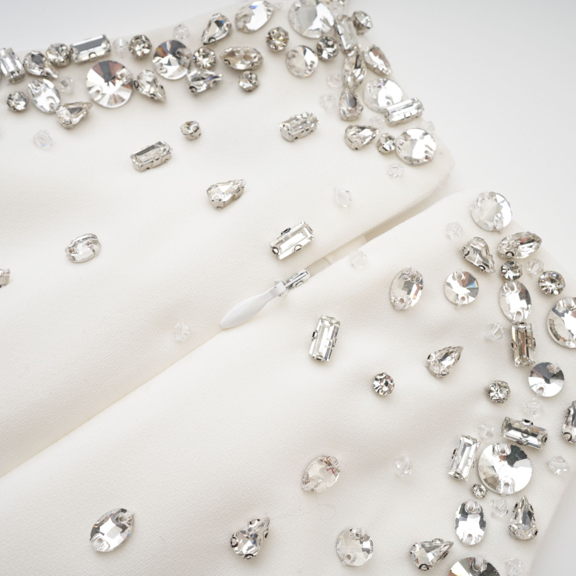 Xanthea black embellished mini dress