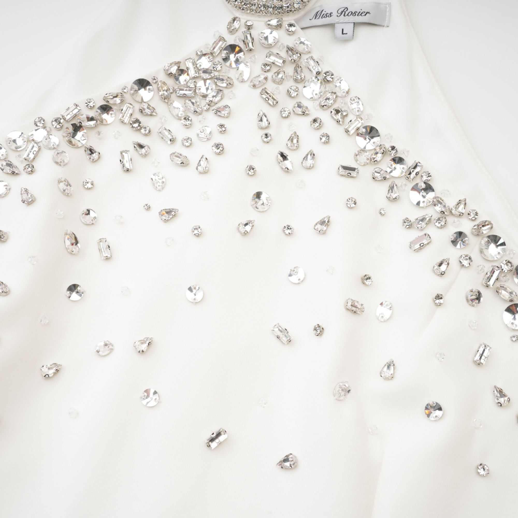 Xanthea black embellished mini dress