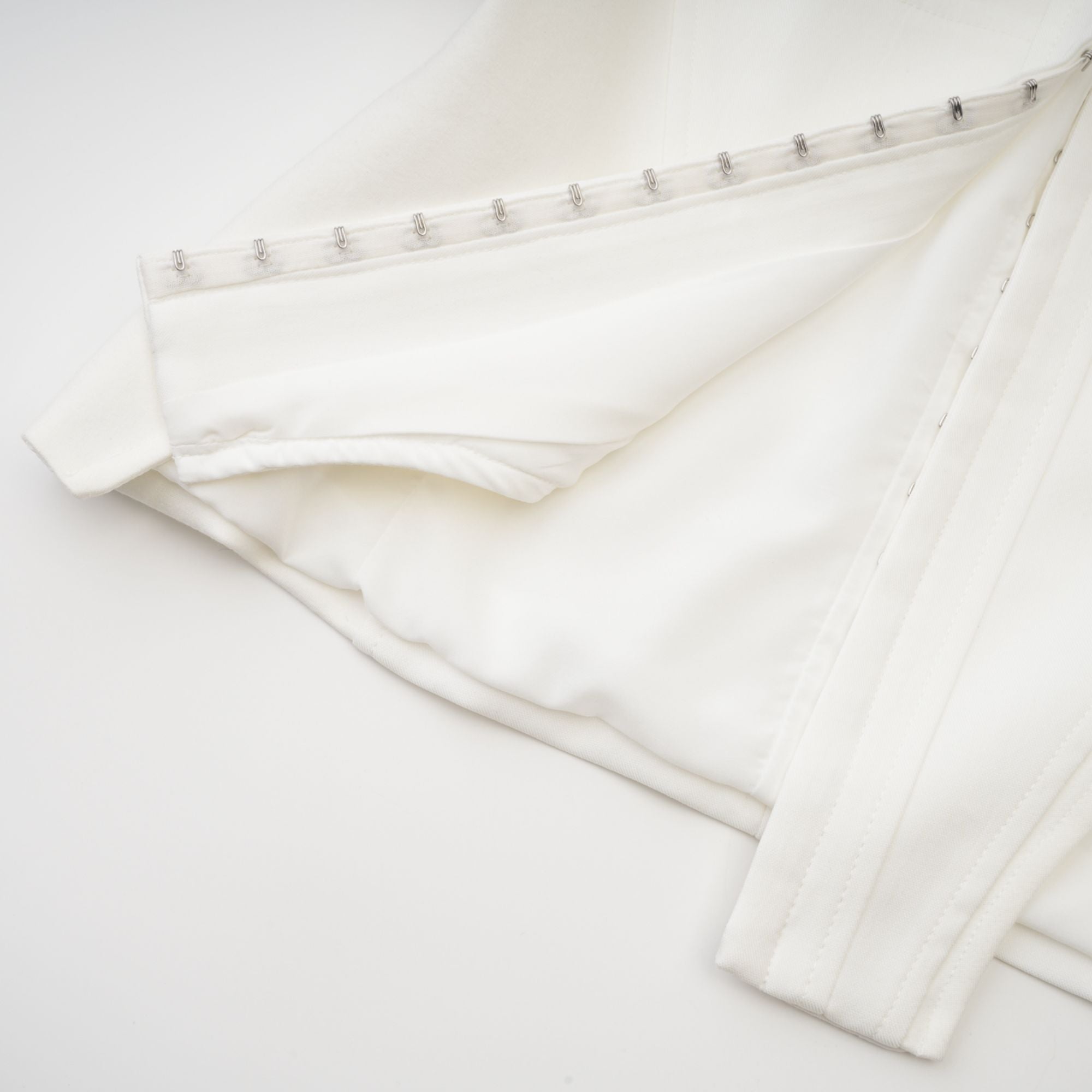 Yvette white long-sleeved corset top (US Only)