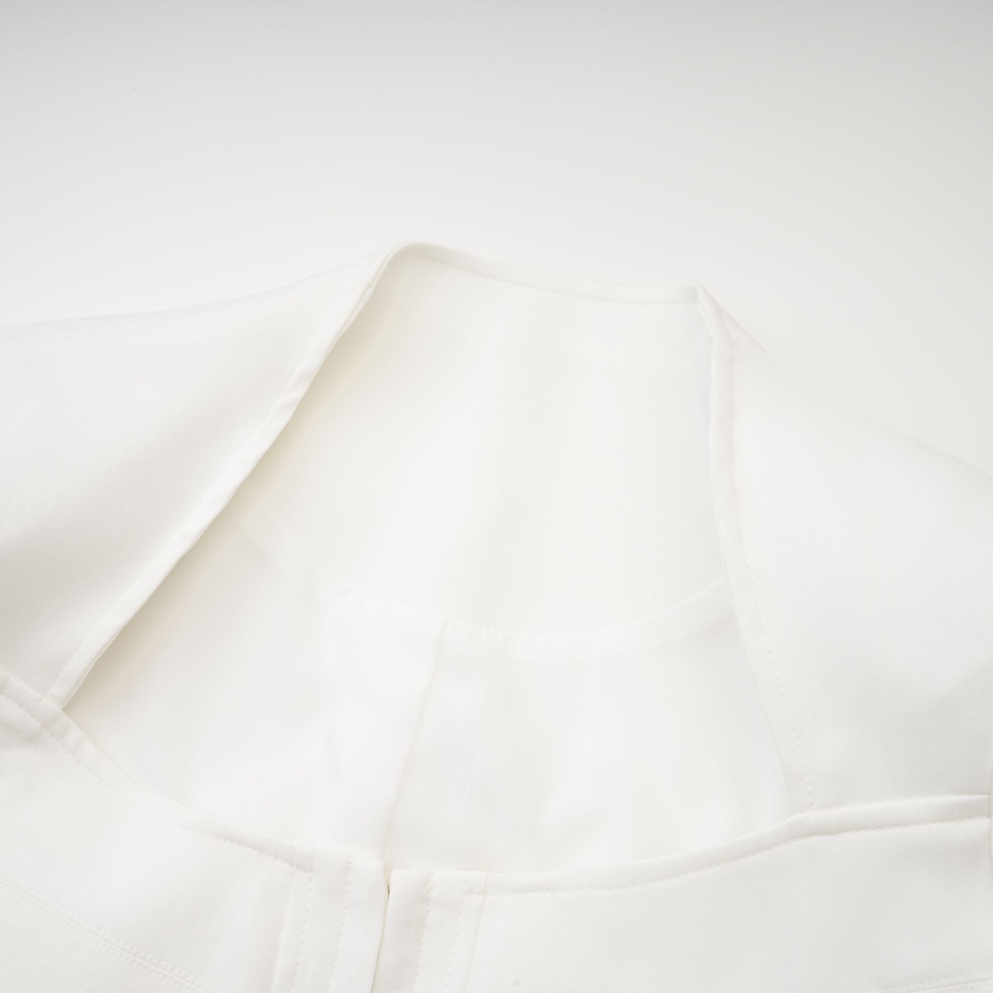 Yvette white long-sleeved corset top