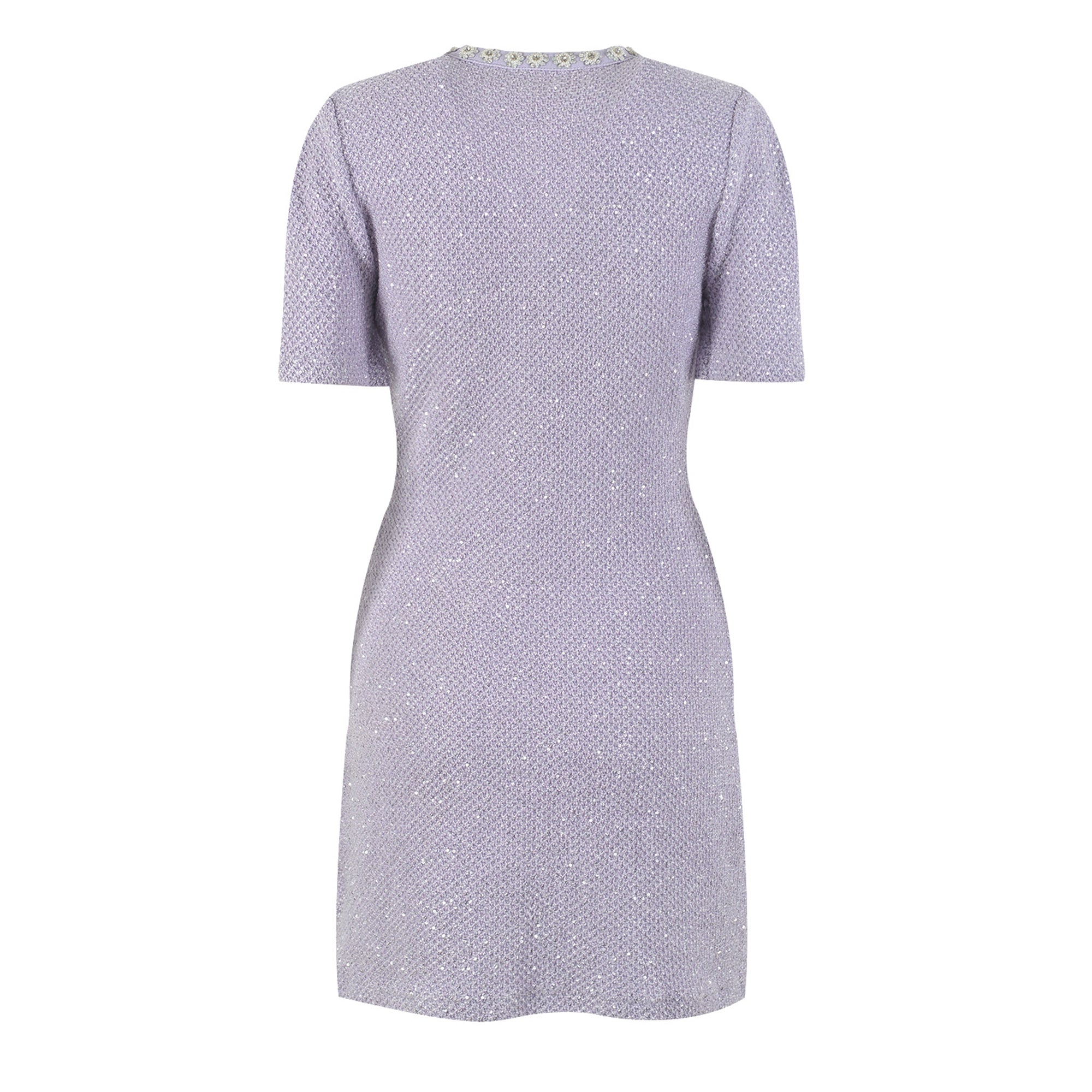 Léocadie purple embellished mini dress