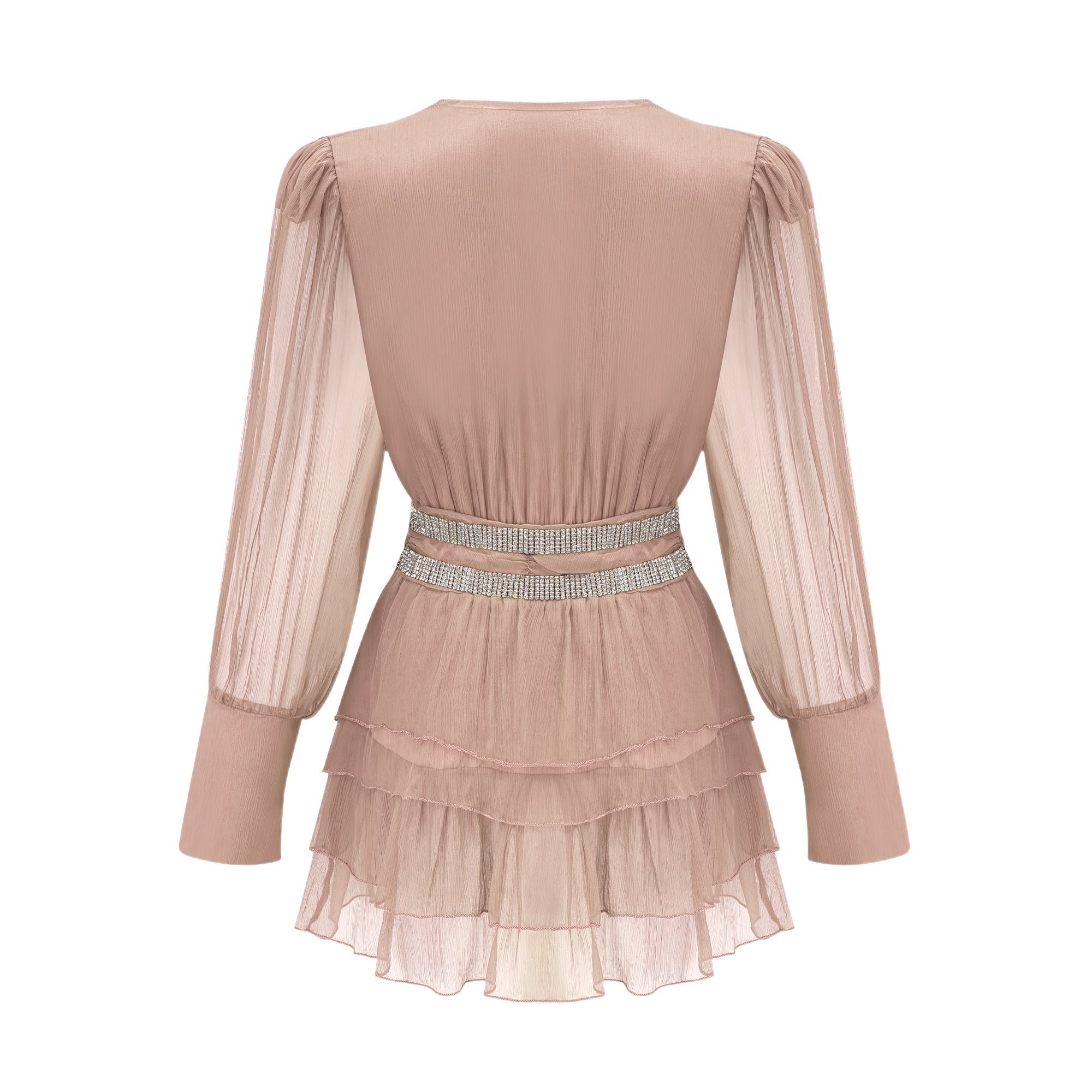 Ellica crystal-embellished silk mini dress (US Only)