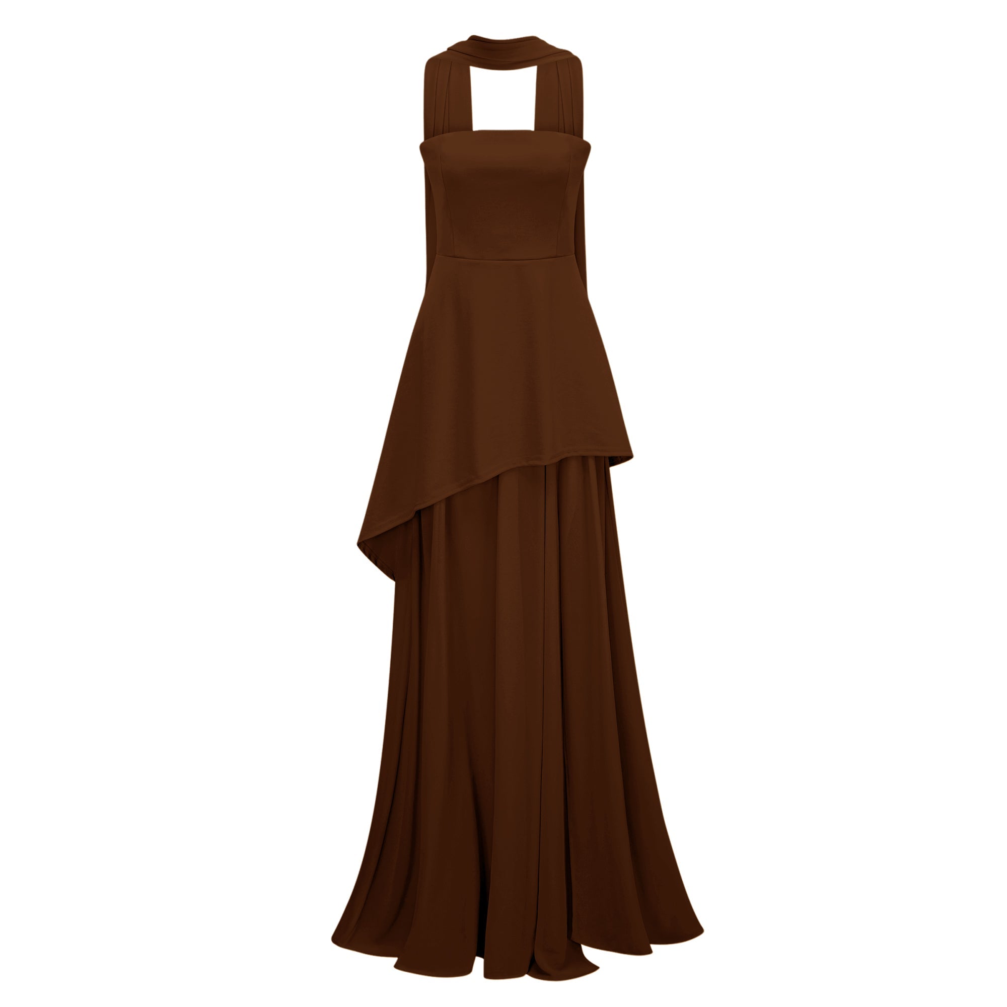 Solène Off-Shoulder Ruched Maxi Gown (Final Sale-US Only)
