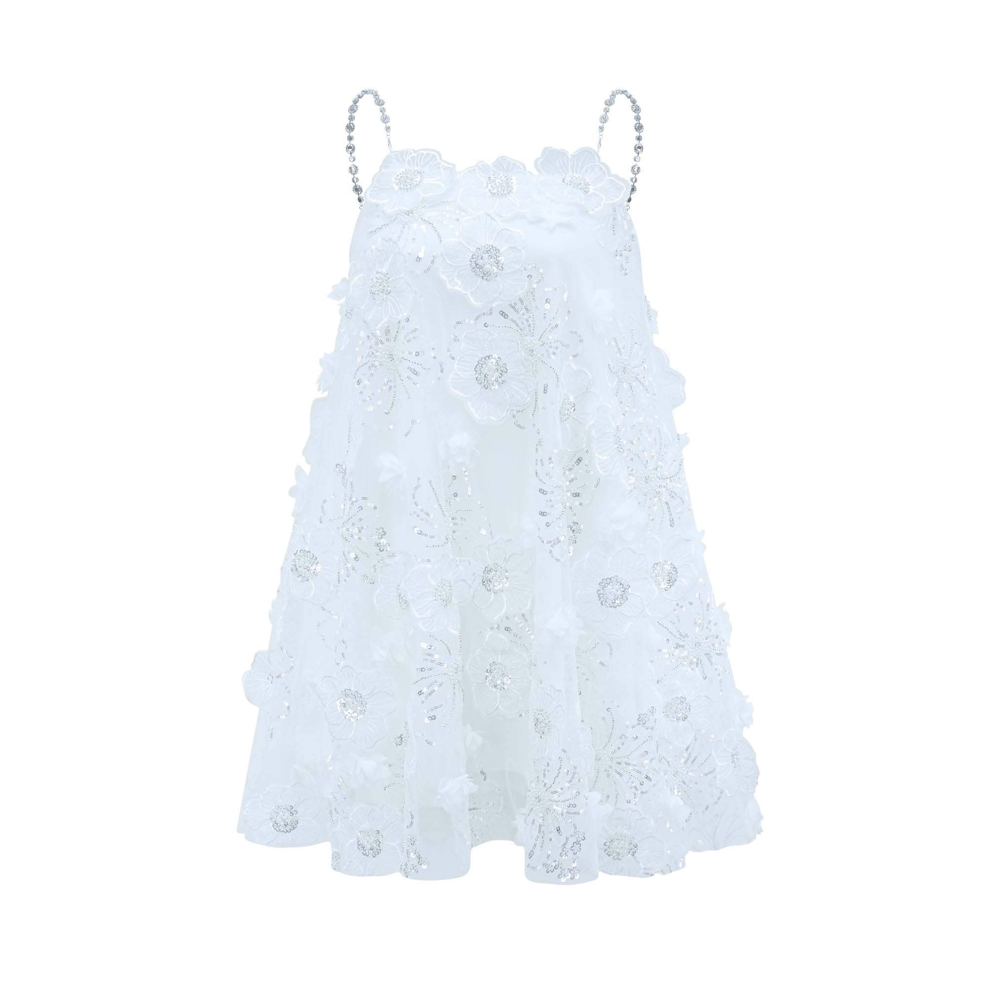 Suzette crystal-embellished floral mini dress (Final Sale-US Only)