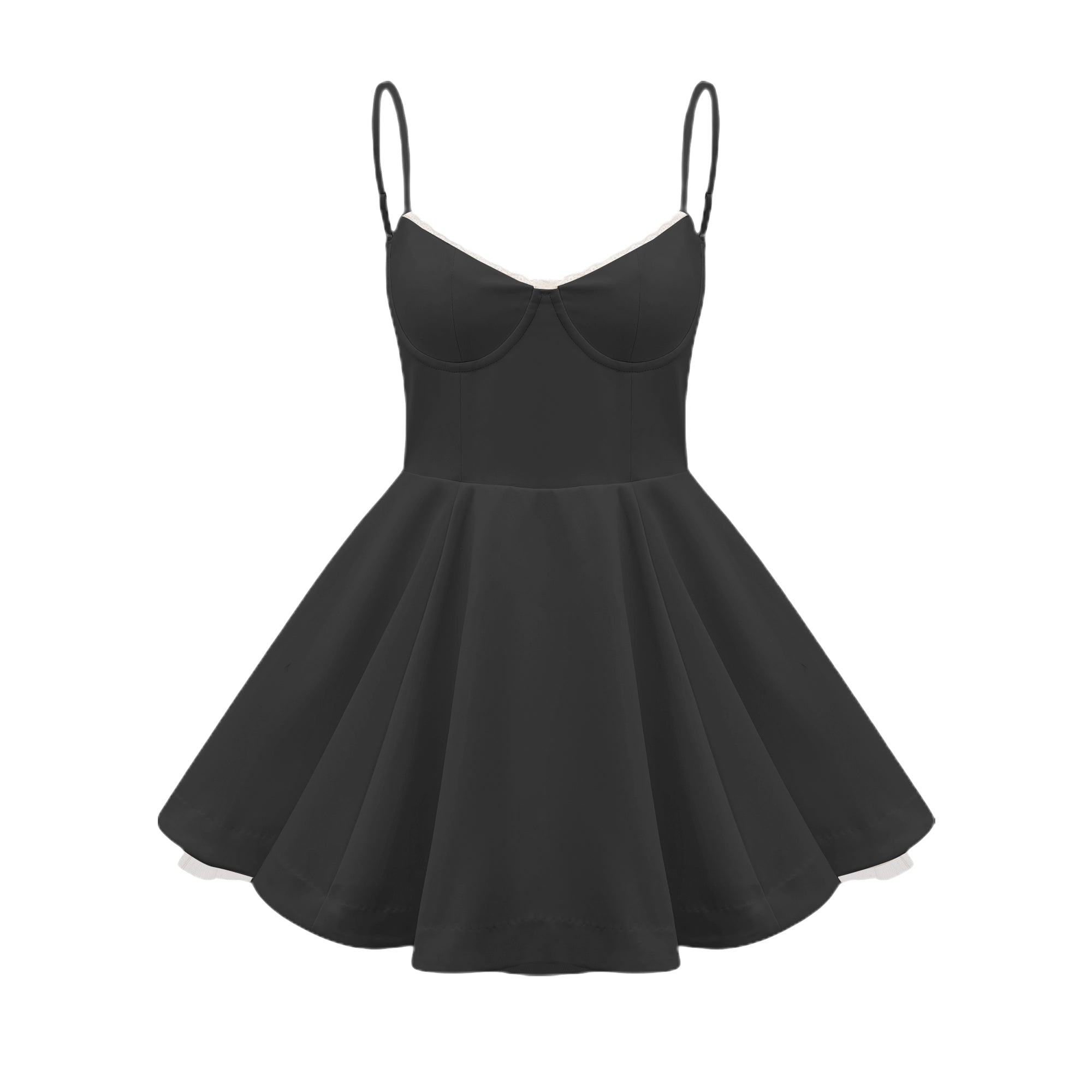 Saira tulle flared mini dress (US Only)