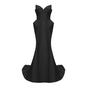 Alba Black Barrel Waist Corset Maxi Dress (Final Sale-US Only)