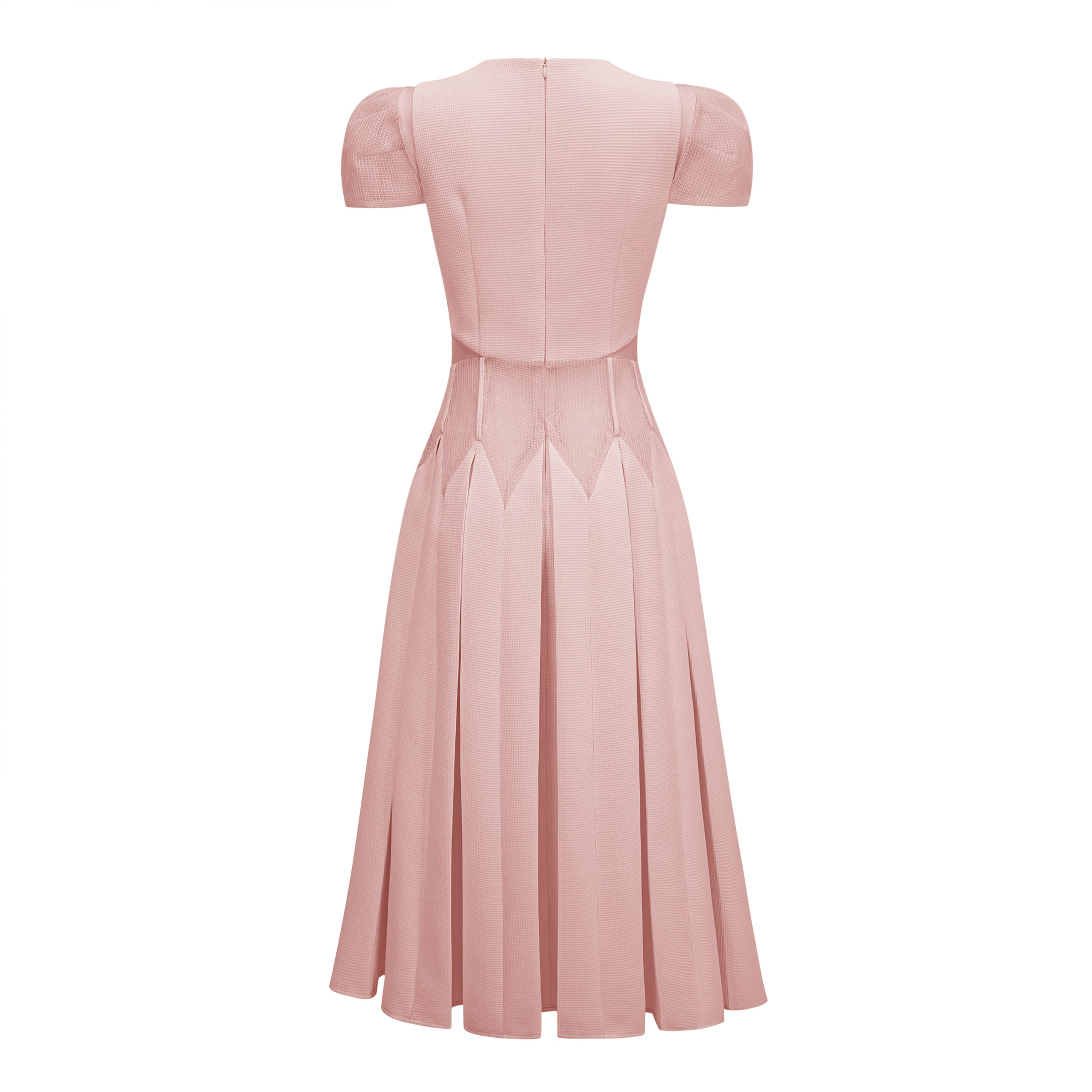 Maelle Pink Flower Embroidered Maxi Dress
