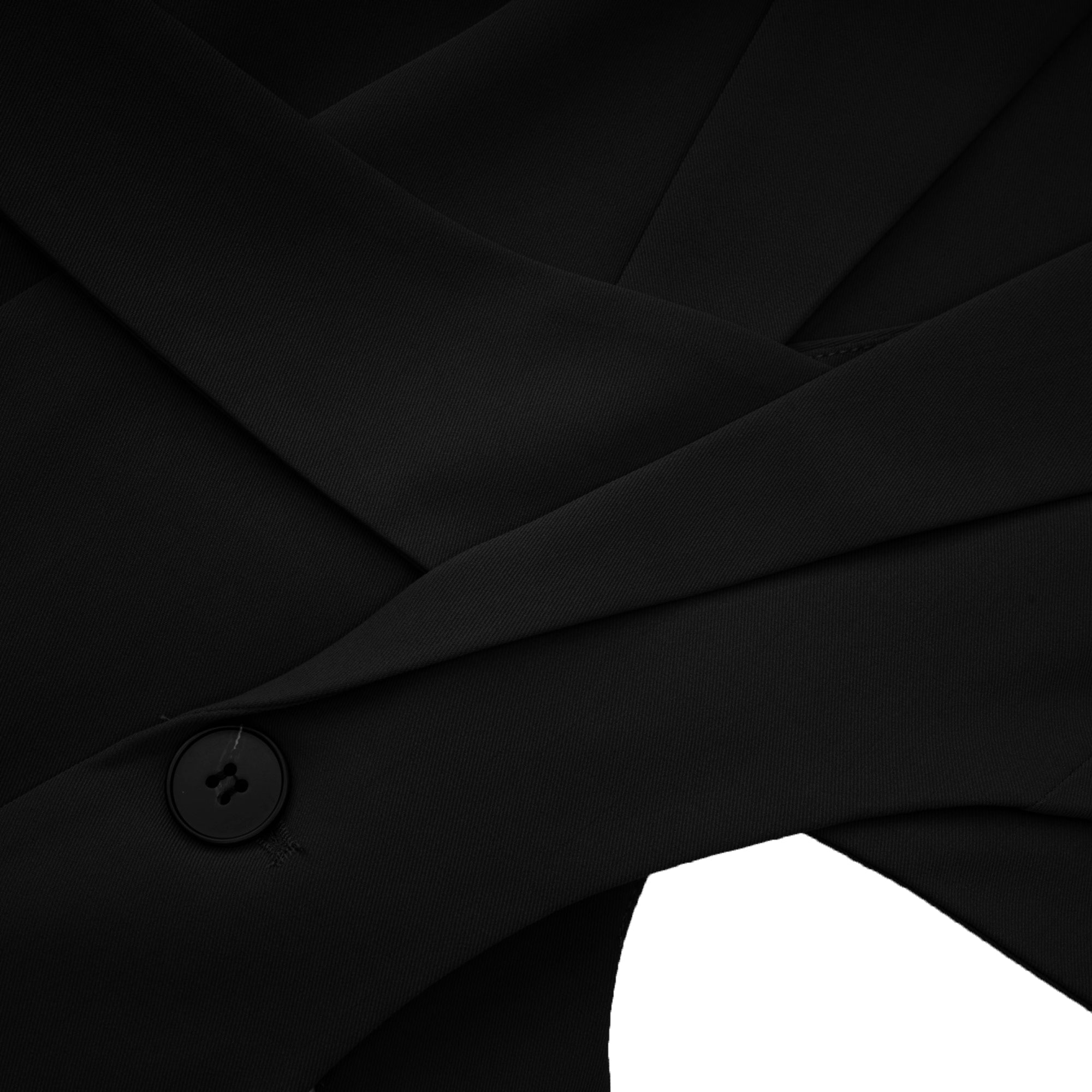 Amelie Black Asymmetrical Cut-Out Jacket (Final Sale-US Only)
