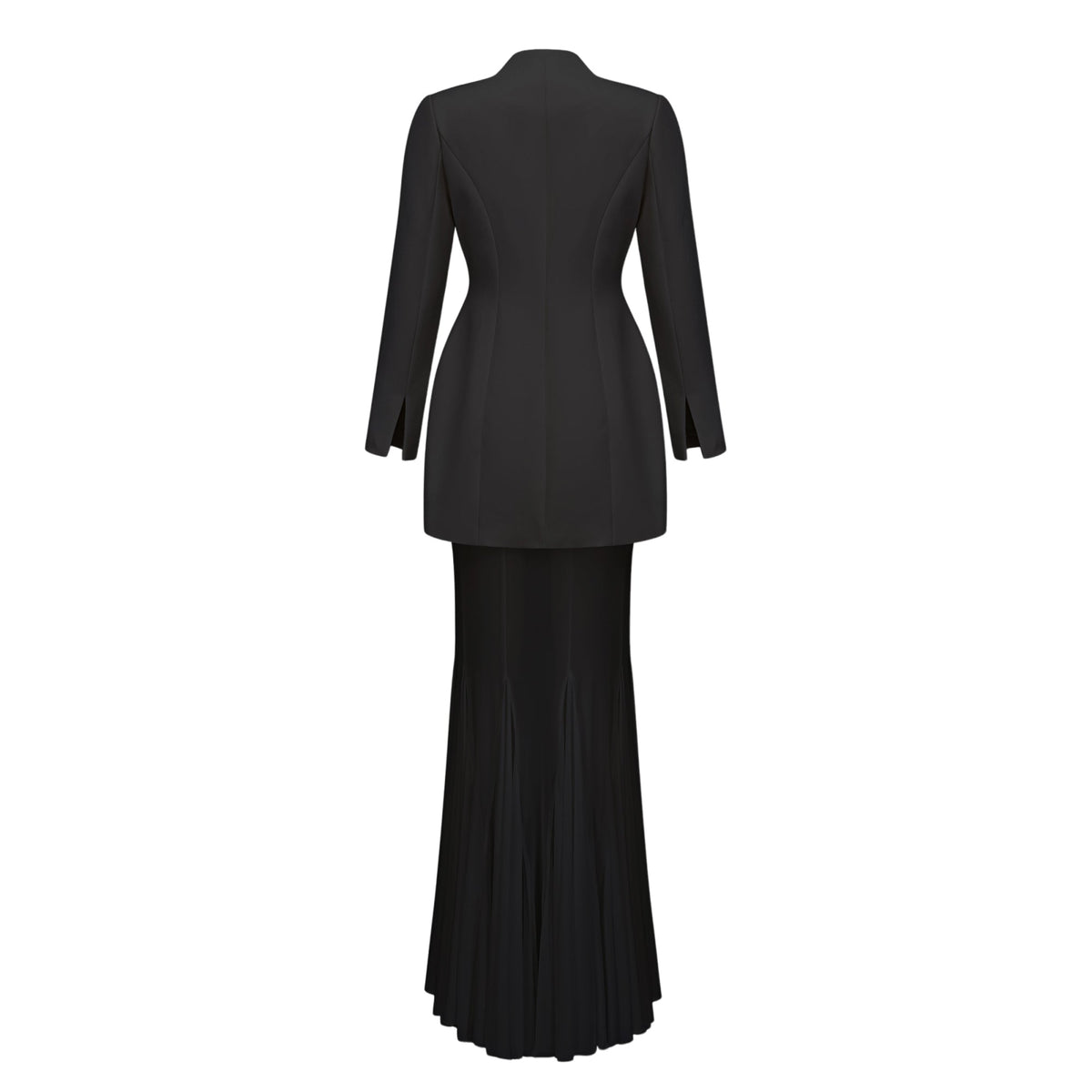 enora barrel design jacket & skirt set