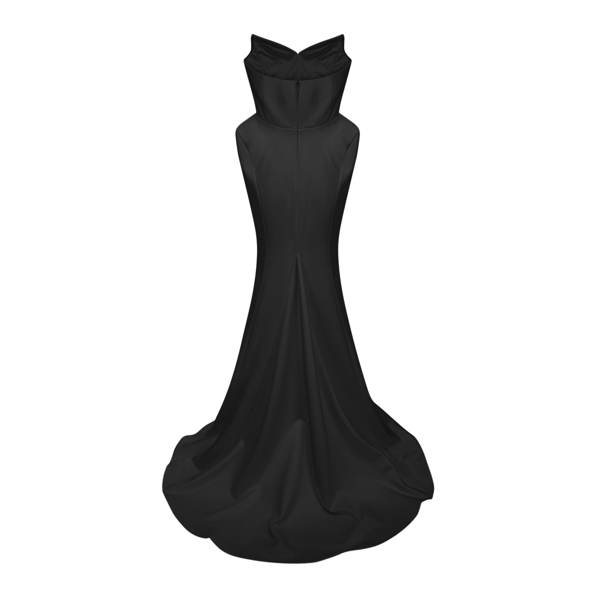 Alba Black Barrel Waist Corset Maxi Dress (Final Sale-US Only)