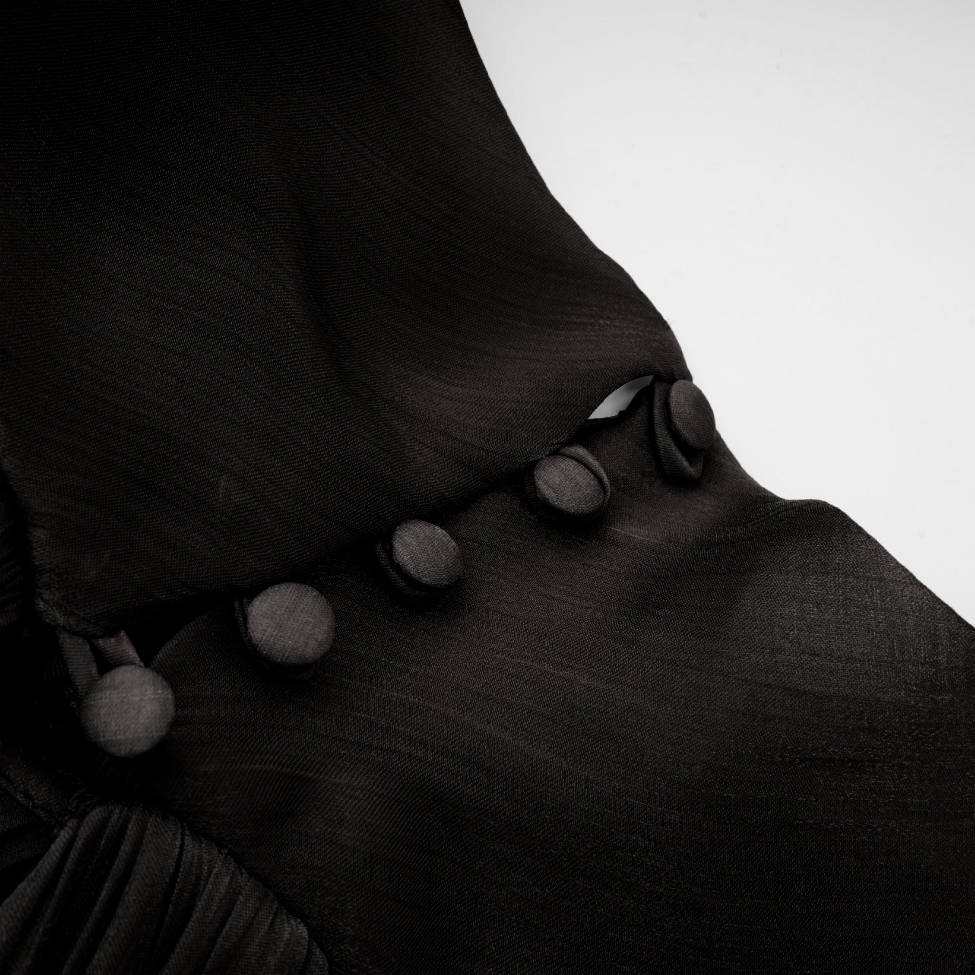 Mila pleated satin maxi dress in Black (Final Sale-US Only)